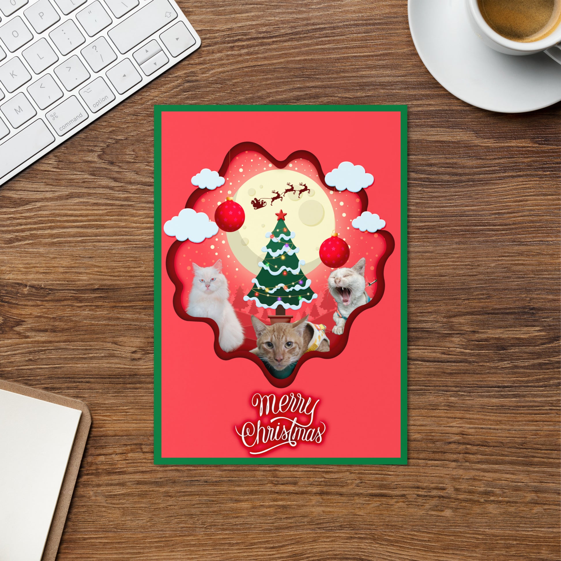 Christmas Greeting Card Design 4 POSTCARD The DEEP Store