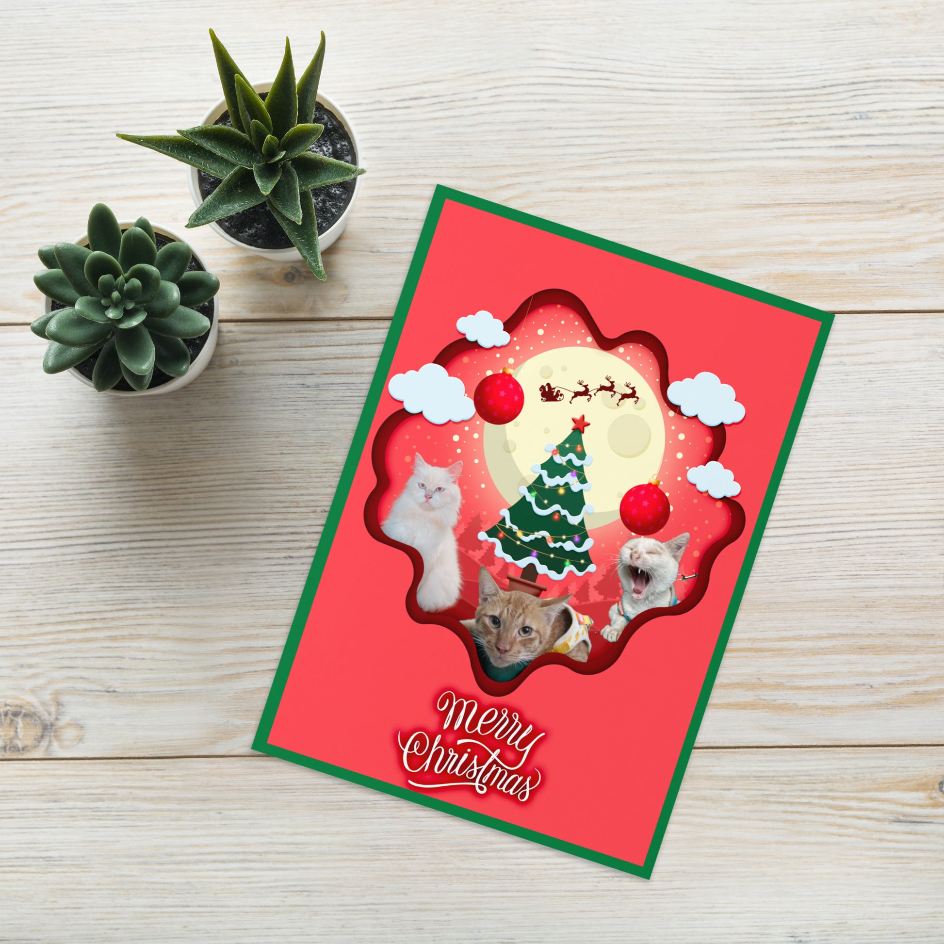 Christmas Greeting Card Design 4 POSTCARD The DEEP Store