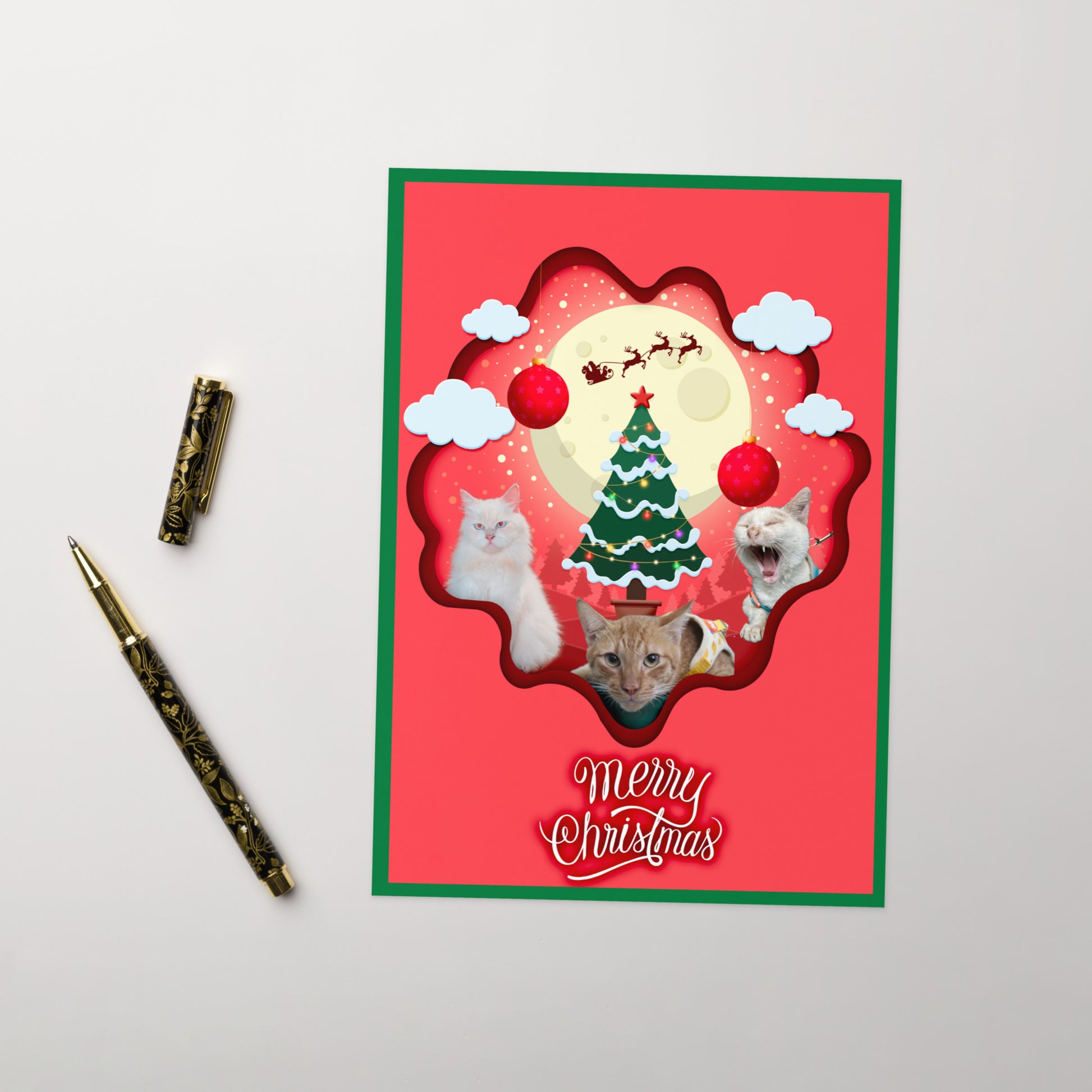 Christmas Greeting Card Design 4 POSTCARD The DEEP Store