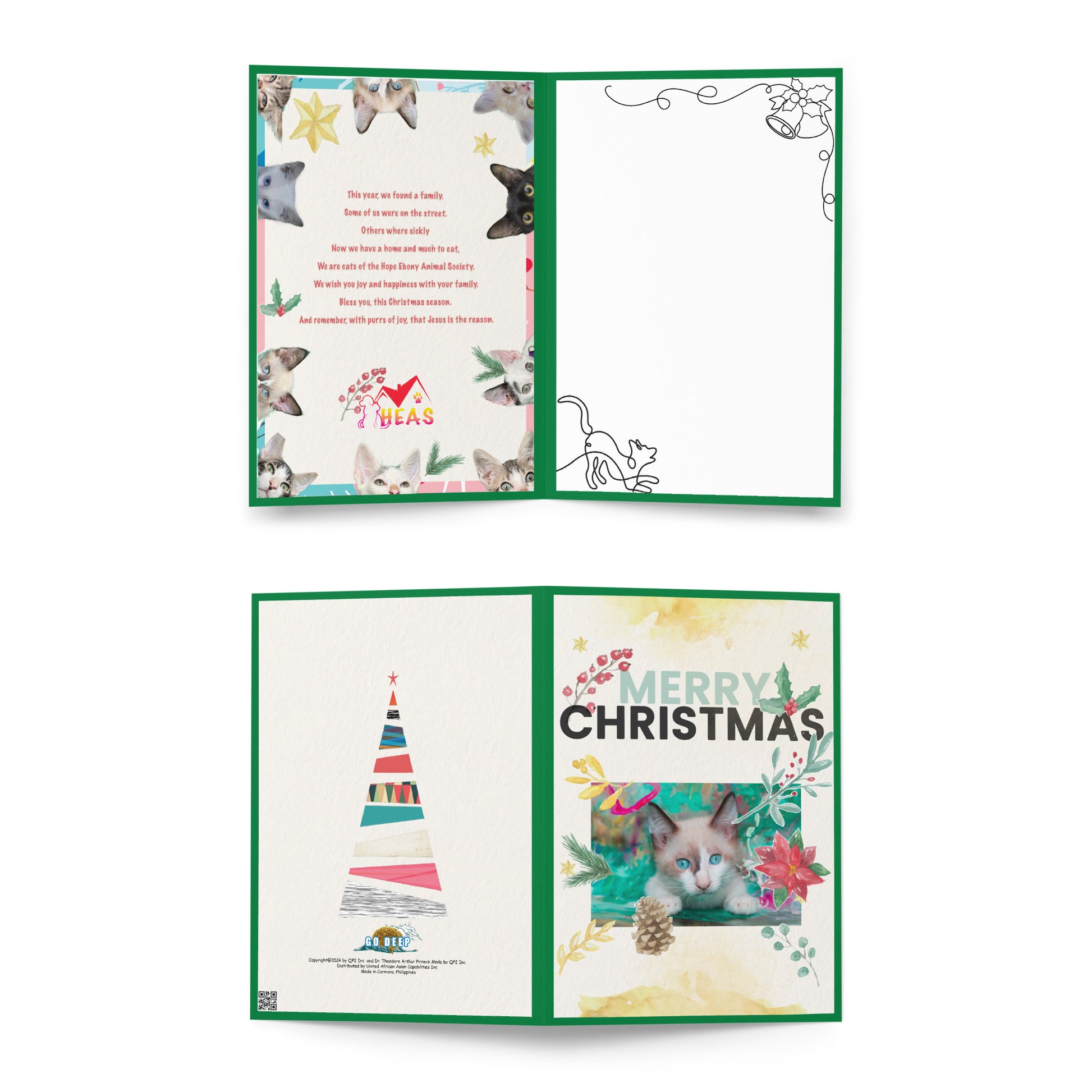 Christmas Greeting Card Design 5 POSTCARD The DEEP Store 5.83″×8.27″