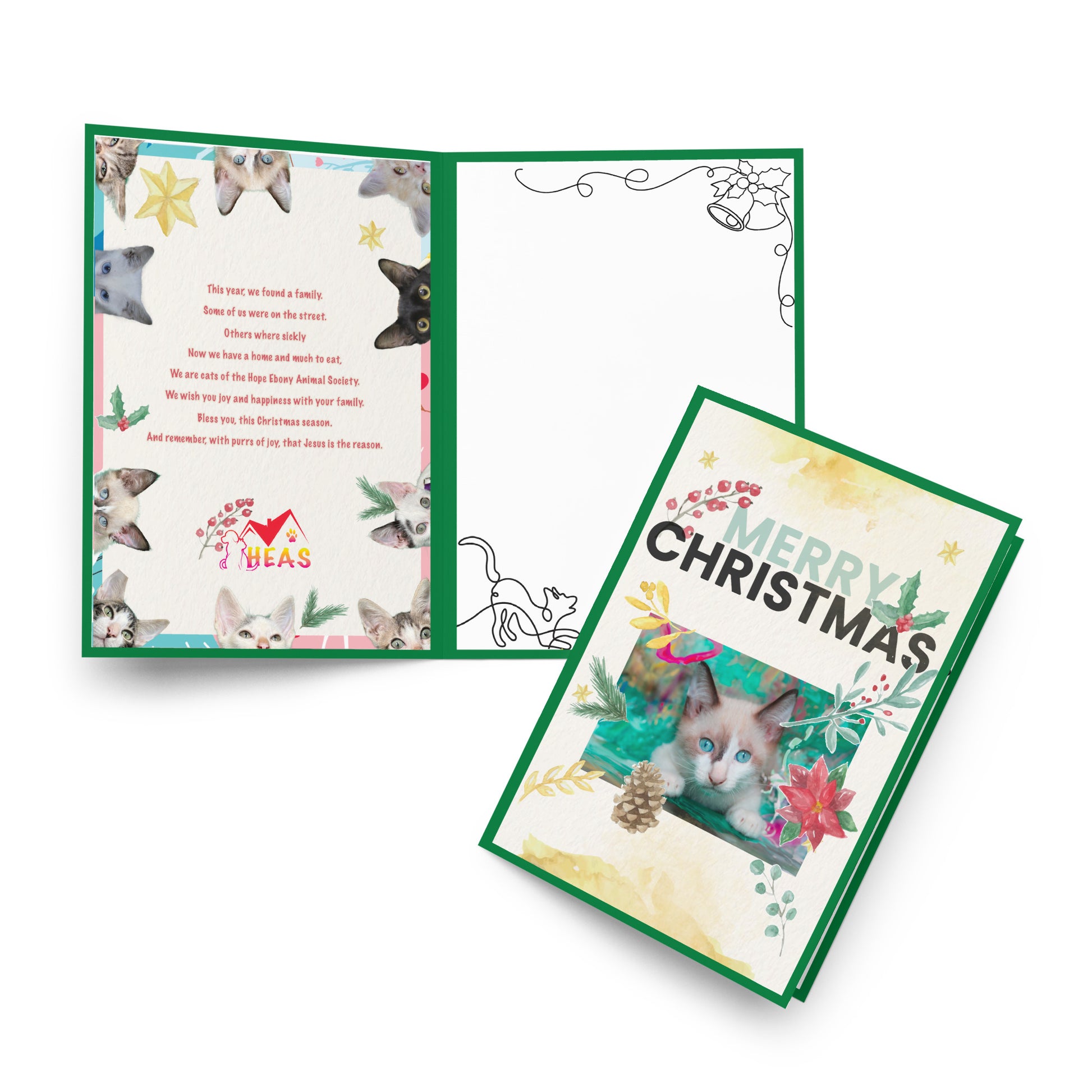 Christmas Greeting Card Design 5 POSTCARD The DEEP Store