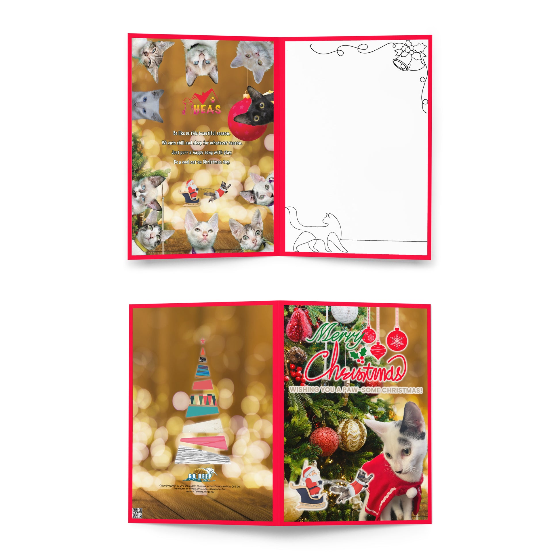 Christmas Greeting Card Design 8 POSTCARD The DEEP Store 5.83″×8.27″