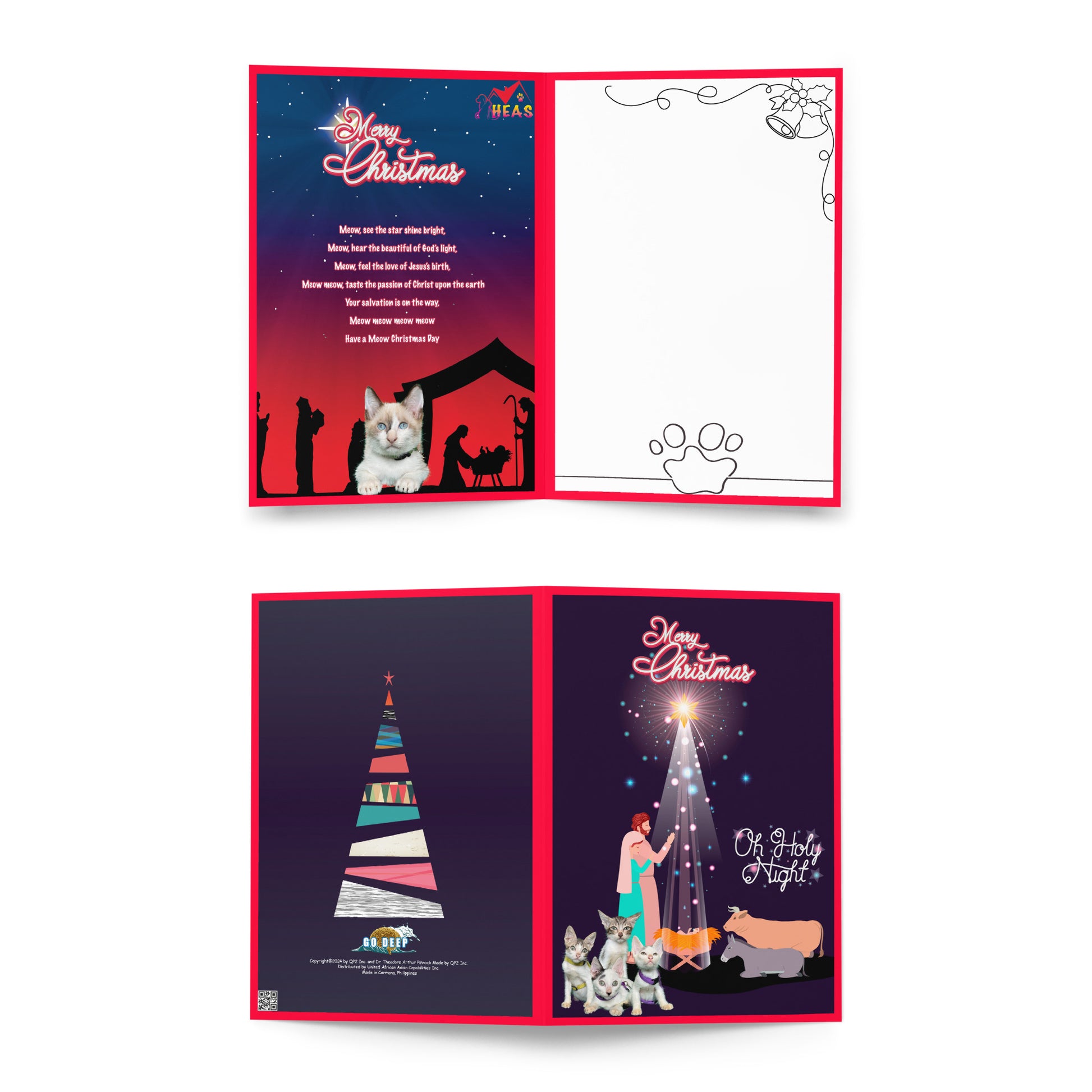 Christmas Greeting Card Design 11 POSTCARD The DEEP Store