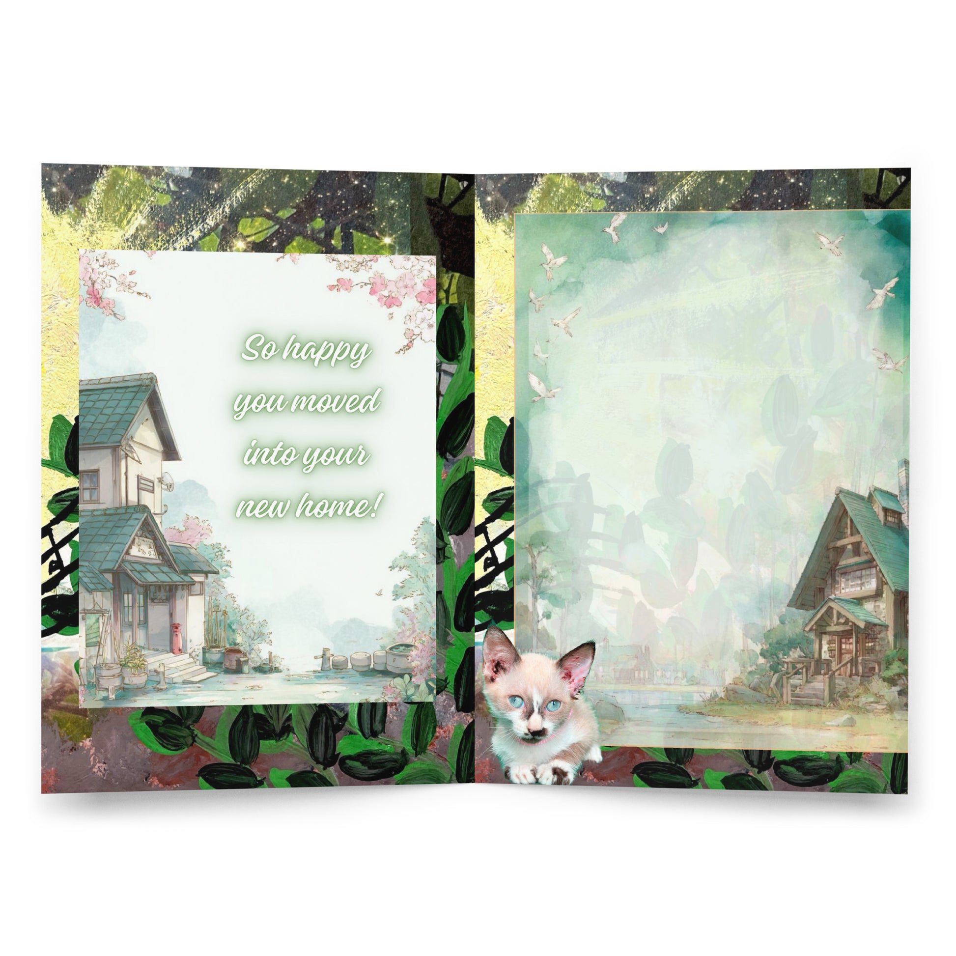 New Home Greeting Card Design 1 POSTCARD The DEEP Store