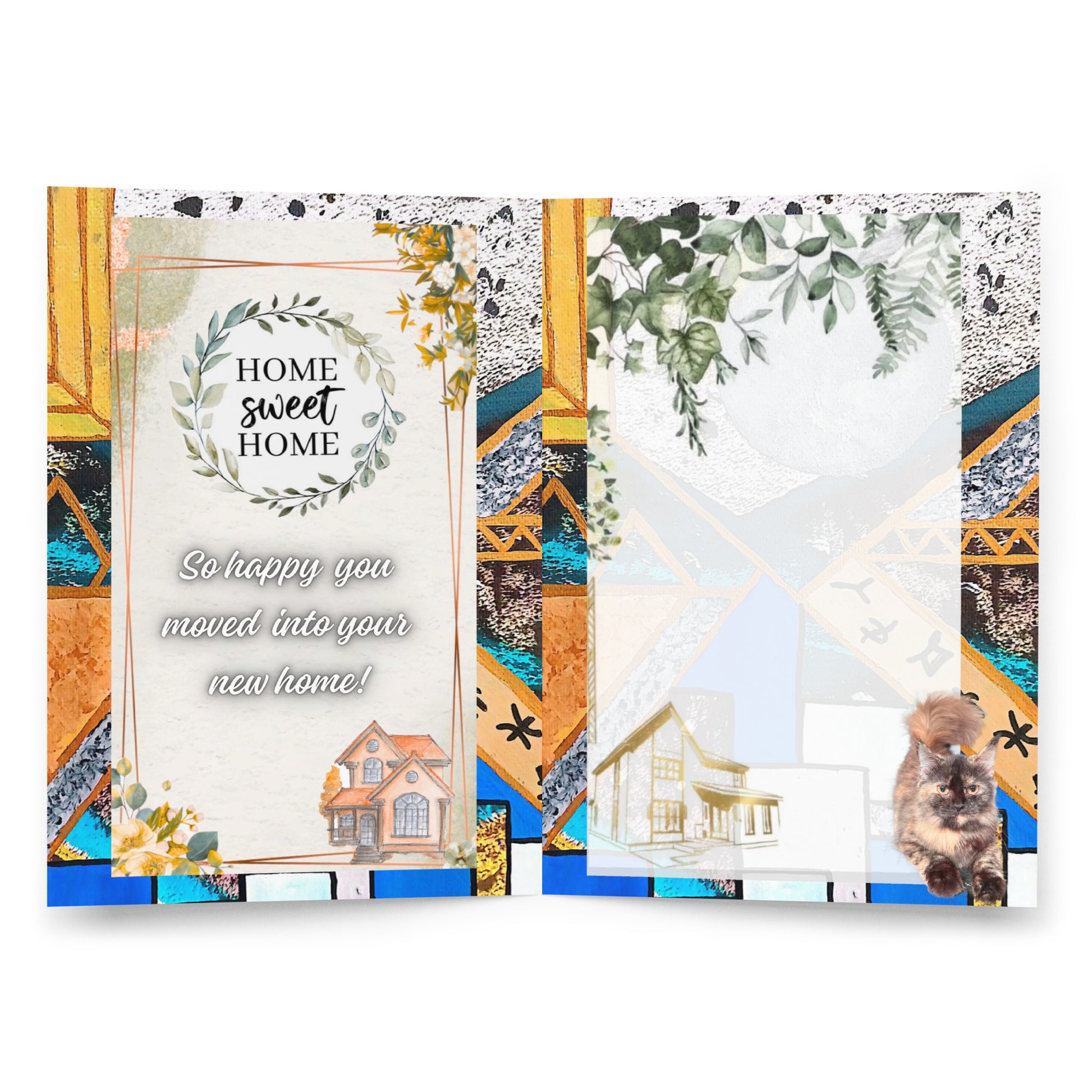 New Home Greeting Card Design 2 POSTCARD The DEEP Store
