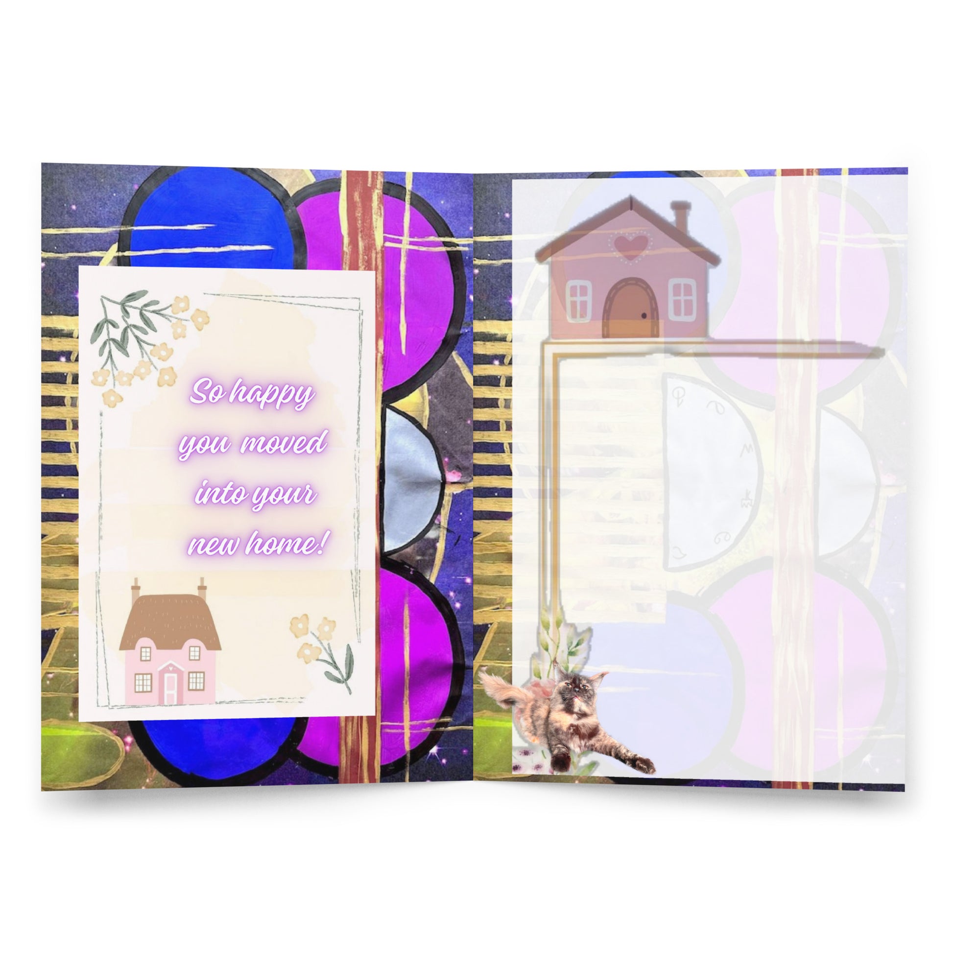 New Home Greeting Card Design 3 POSTCARD The DEEP Store