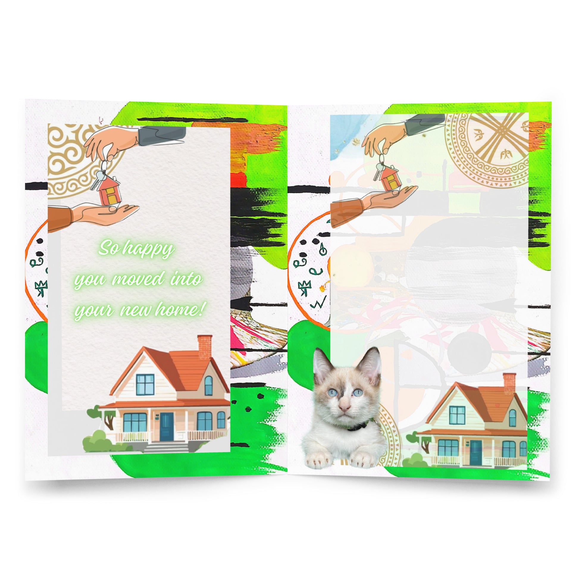New Home Greeting Card Design 5 POSTCARD The DEEP Store