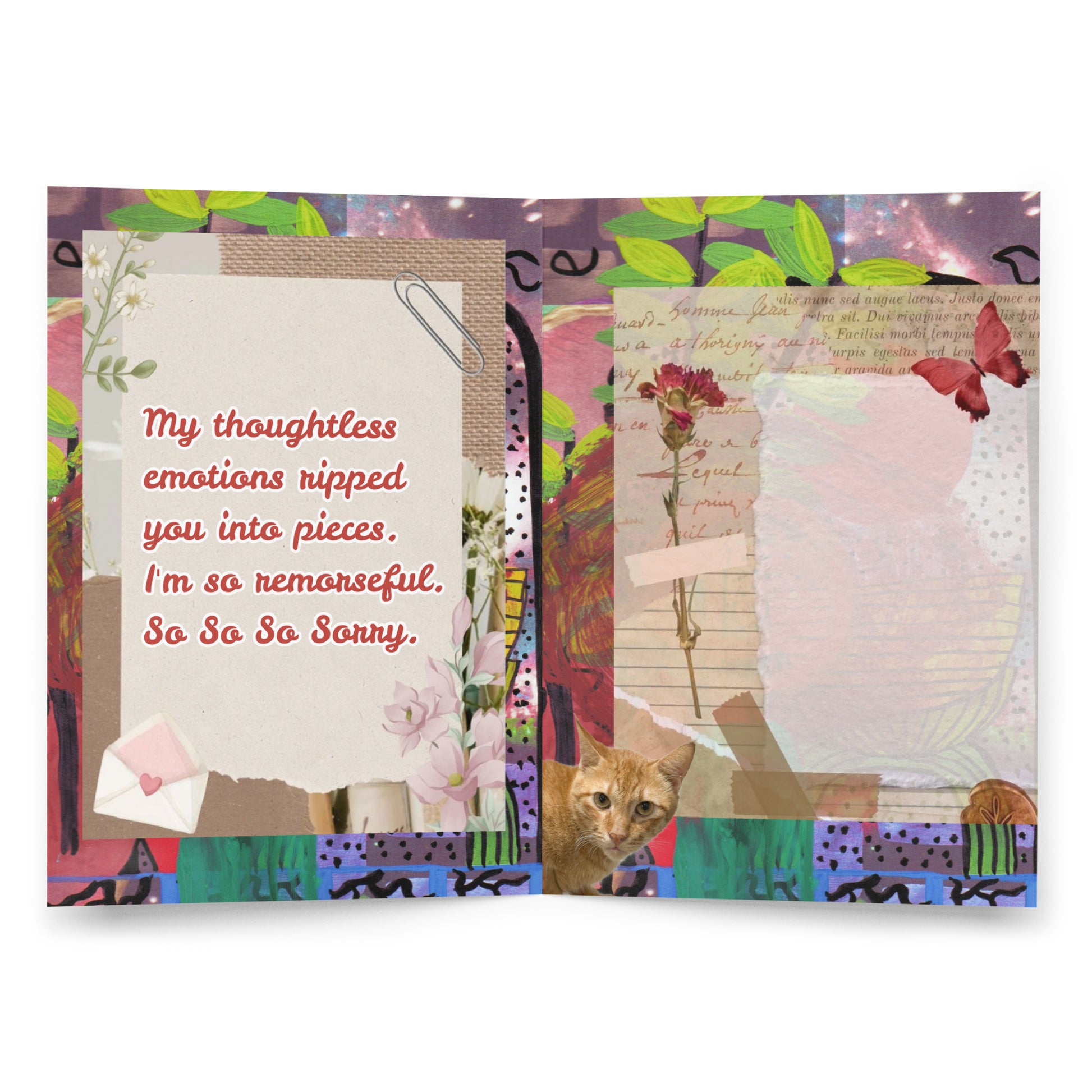 Apology Greeting Card Design 1 POSTCARD The DEEP Store