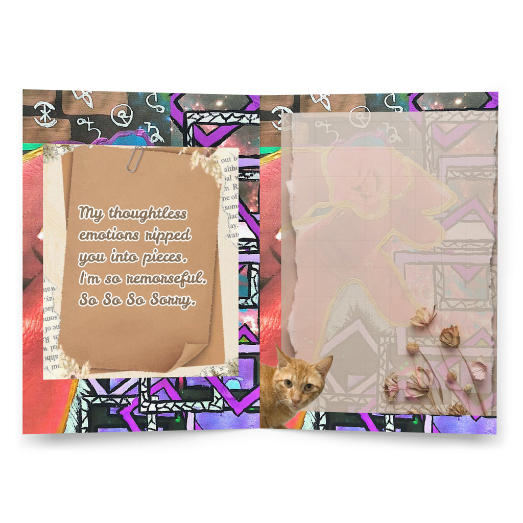 Apology Greeting Card Design 2 POSTCARD The DEEP Store