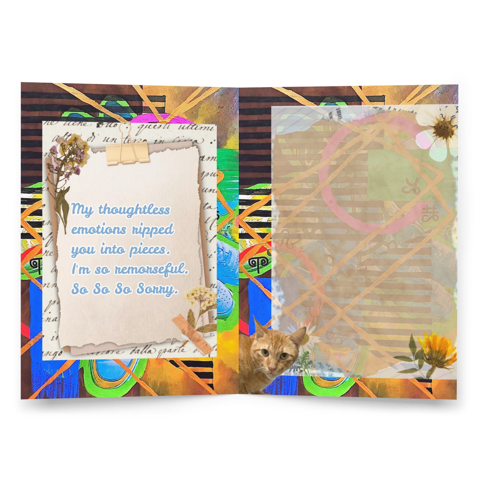 Apology Greeting Card Design 3 POSTCARD The DEEP Store