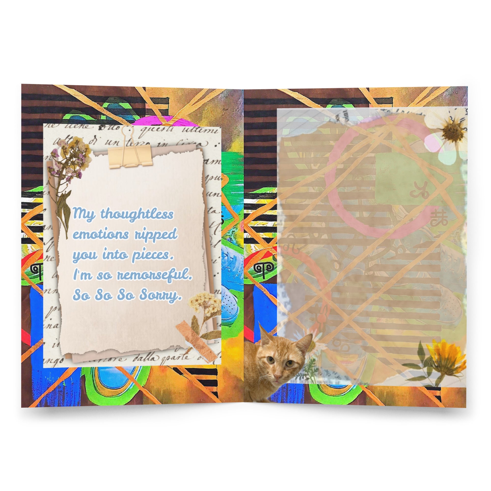 Apology Greeting Card Design 3 POSTCARD The DEEP Store
