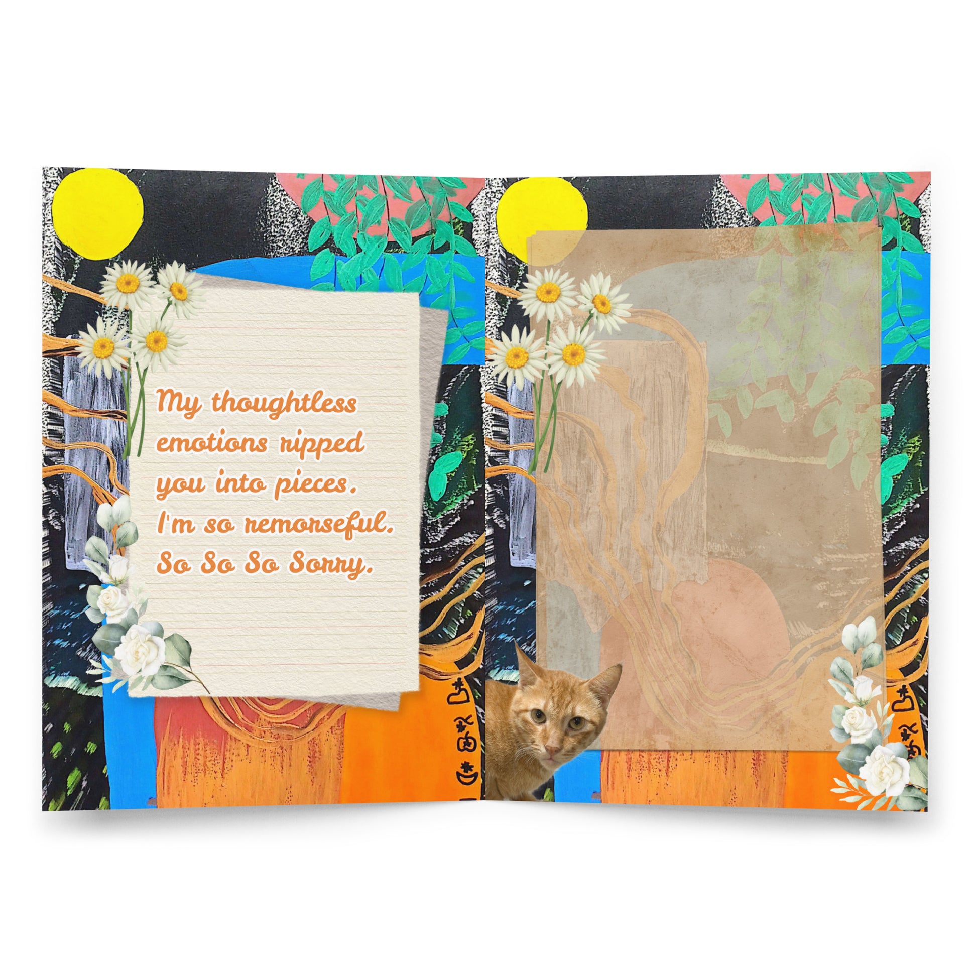 Apology Greeting Card Design 4 POSTCARD The DEEP Store