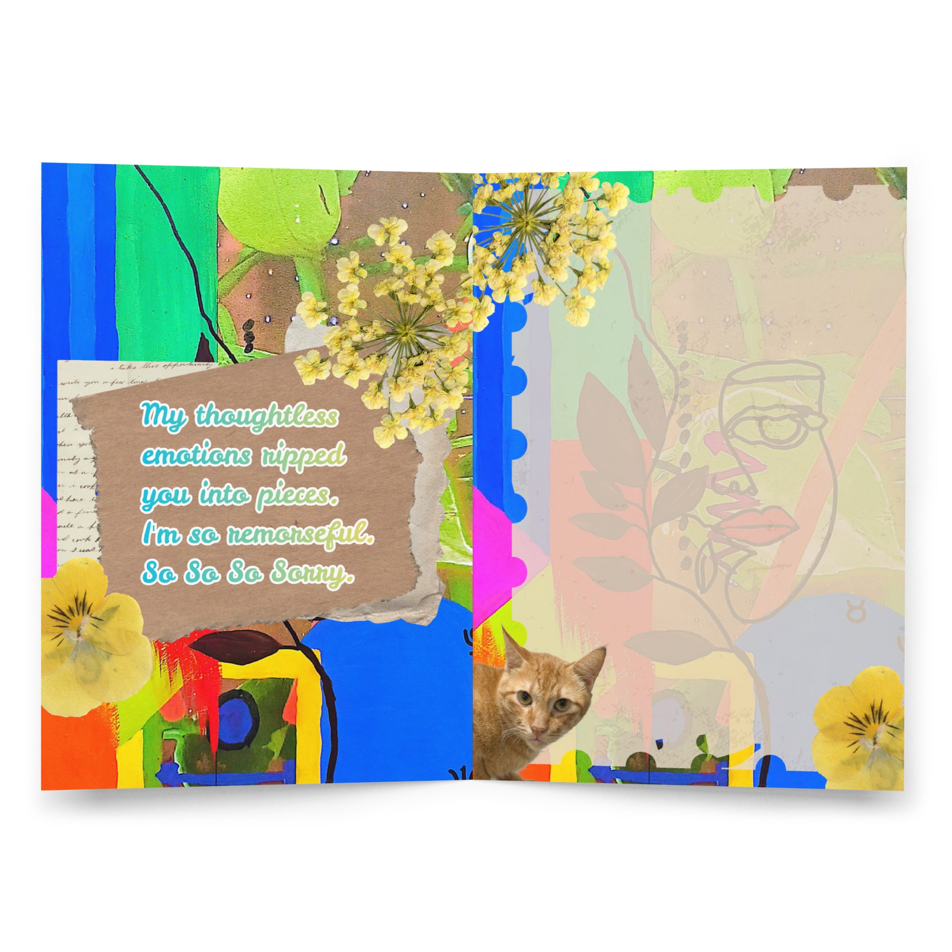 Apology Greeting Card Design 5 POSTCARD The DEEP Store
