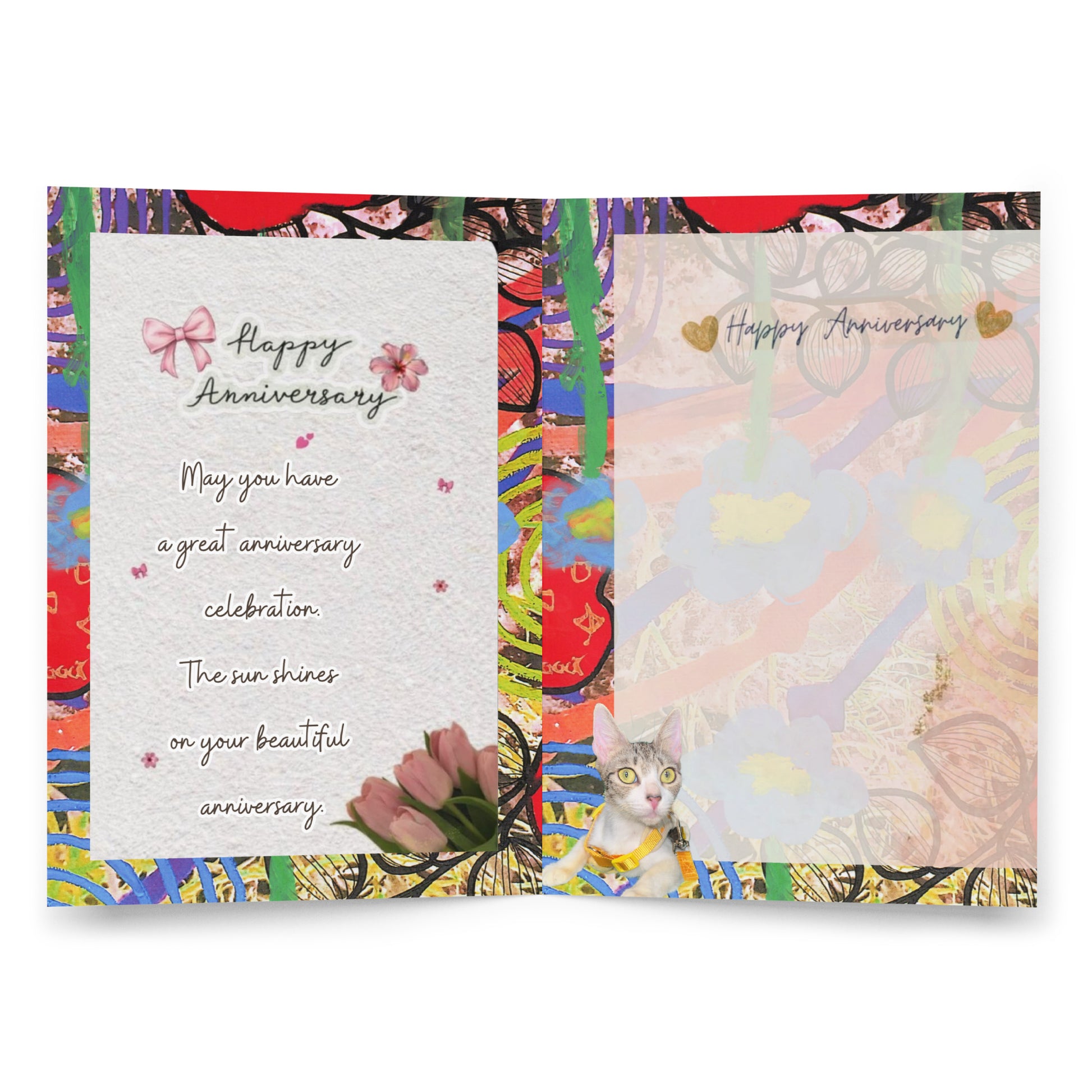 Anniversary Greeting Card Design 1 POSTCARD The DEEP Store