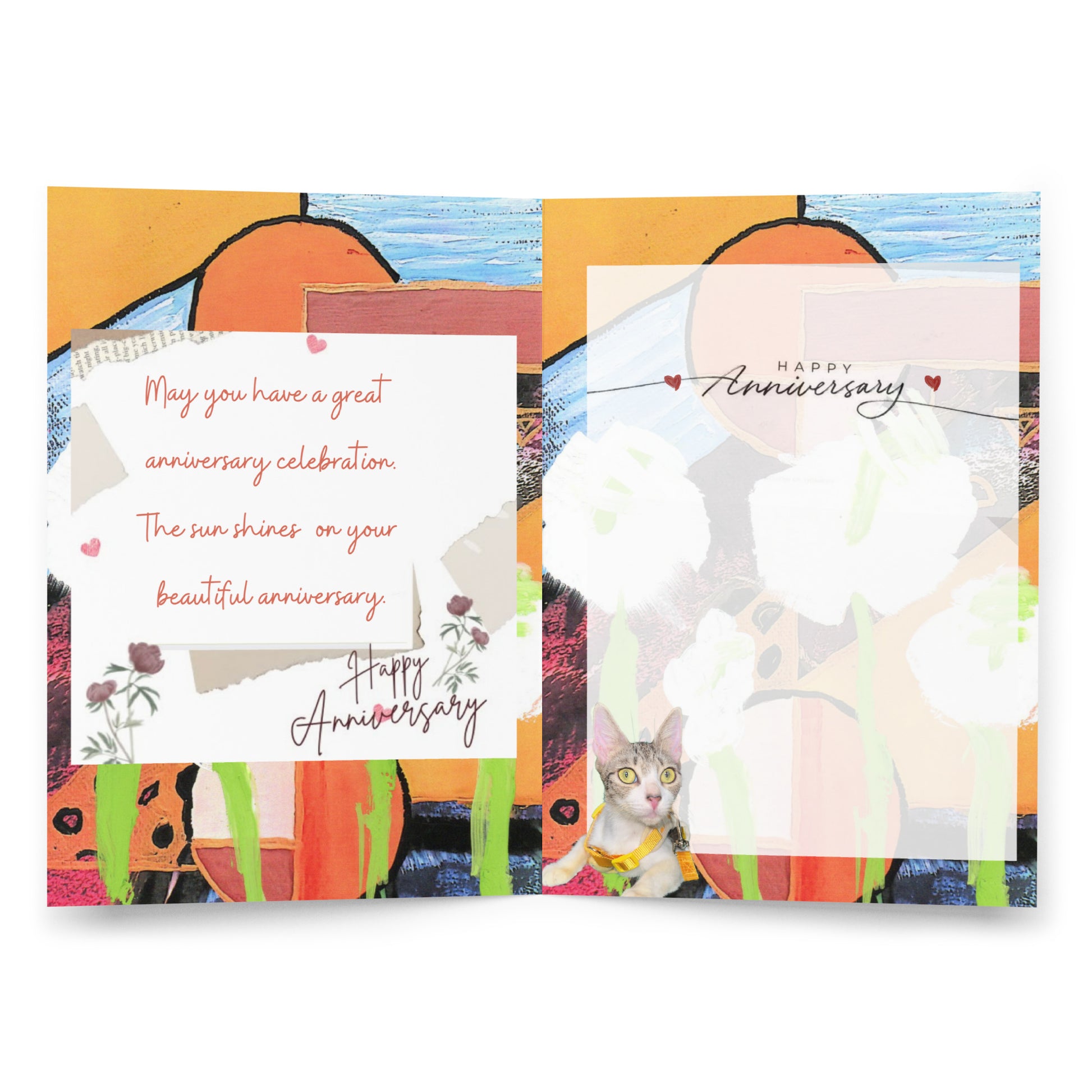 Anniversary Greeting Card Design 2 POSTCARD The DEEP Store