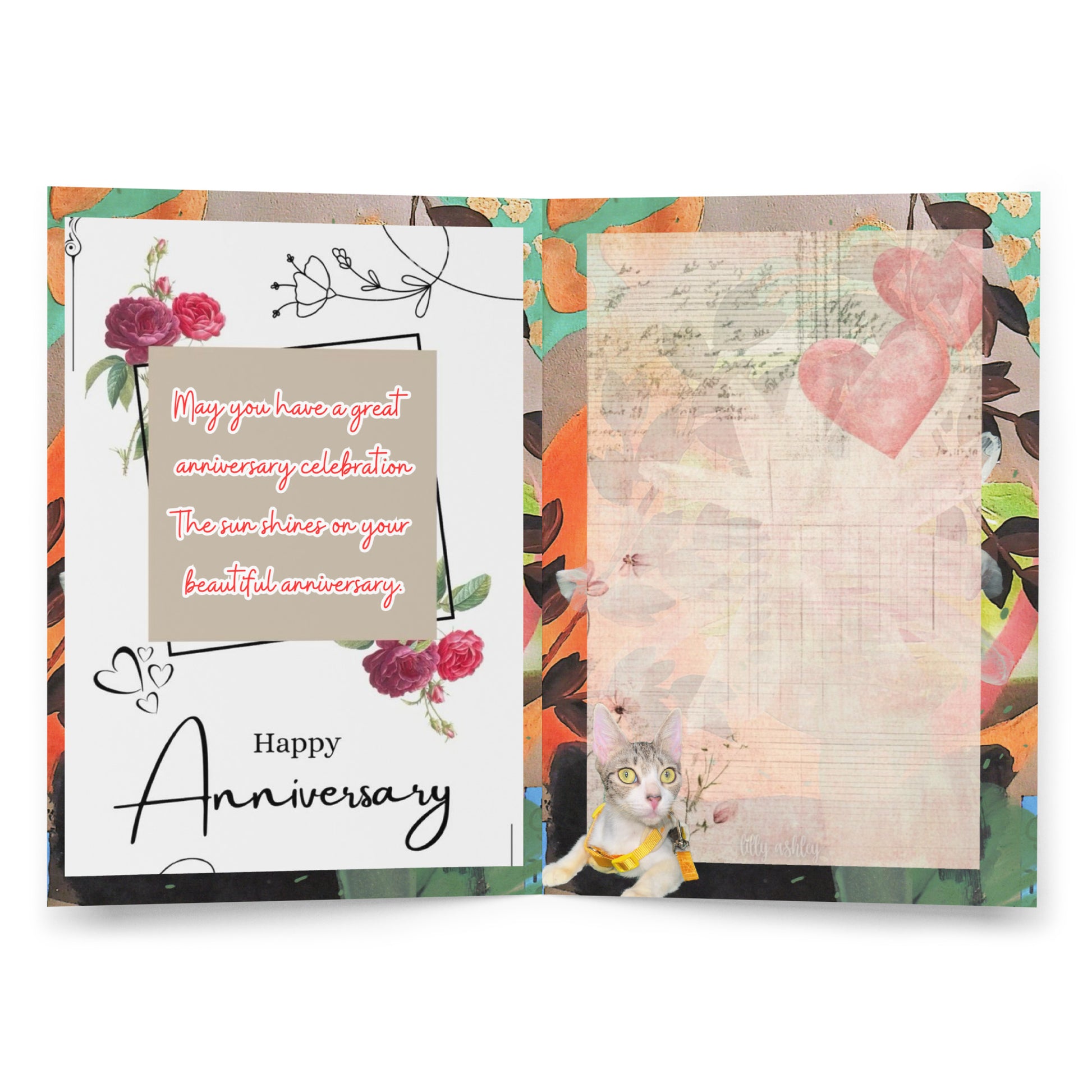 Anniversary Greeting Card Design 4 POSTCARD The DEEP Store