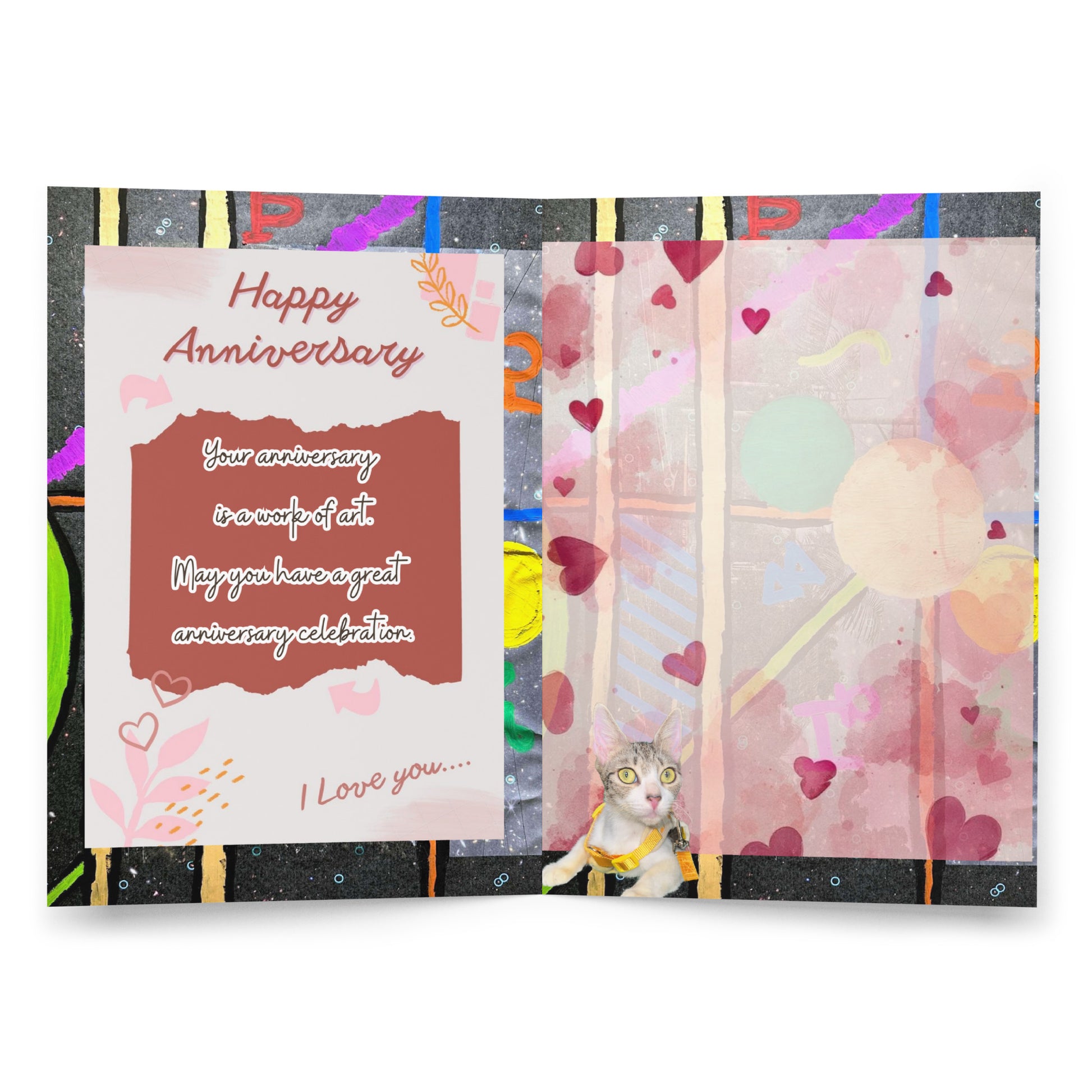 Anniversary Greeting Card Design 5 POSTCARD The DEEP Store