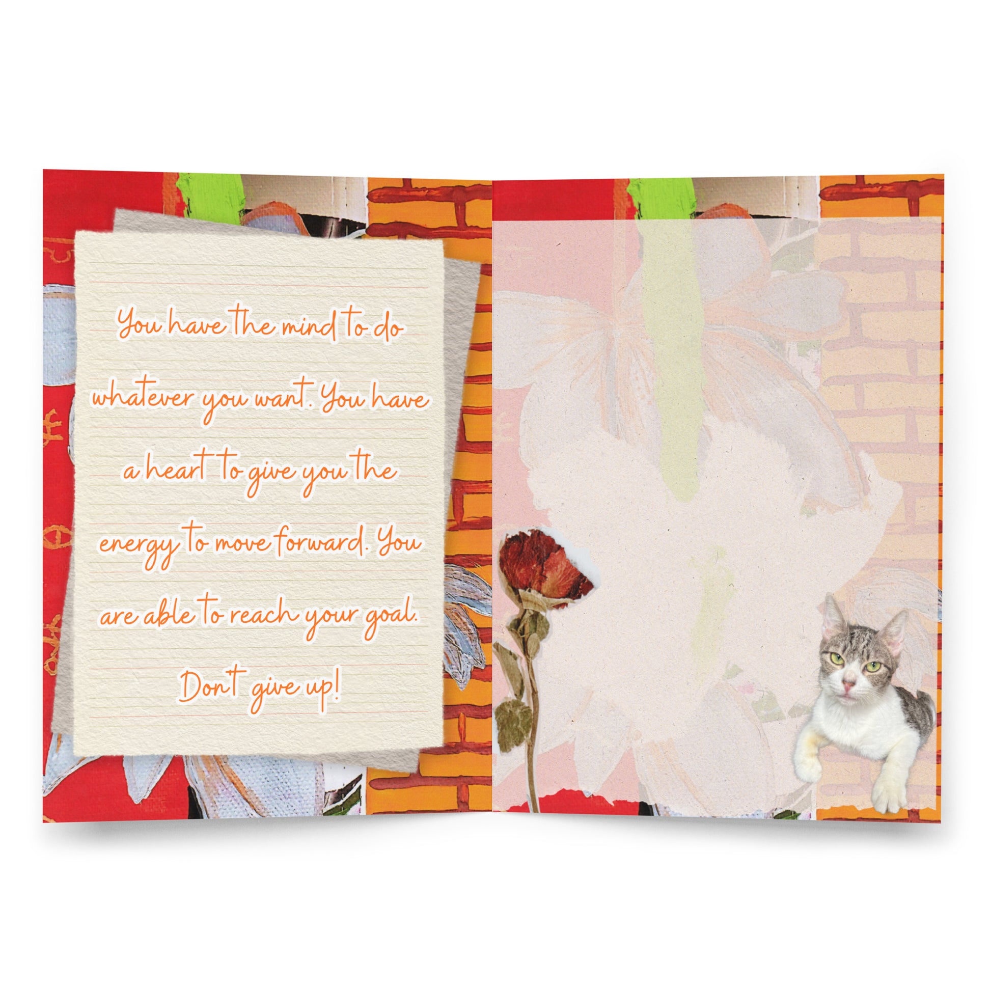 Encouragement Greeting Card Design 1 POSTCARD The DEEP Store