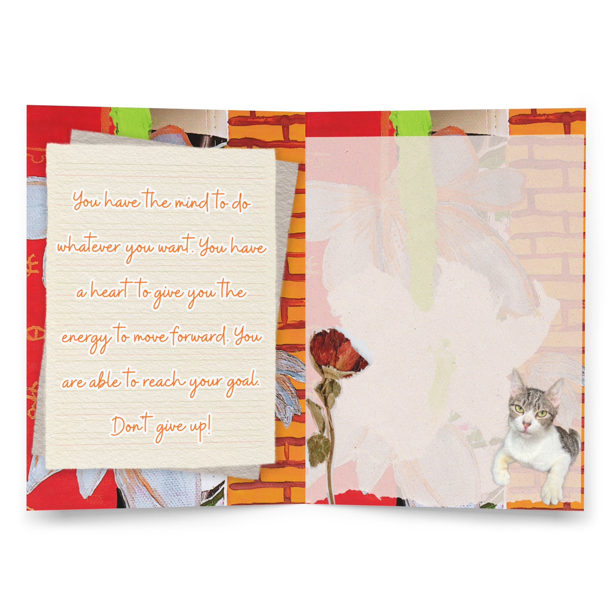 Encouragement Greeting Card Design 1 POSTCARD The DEEP Store