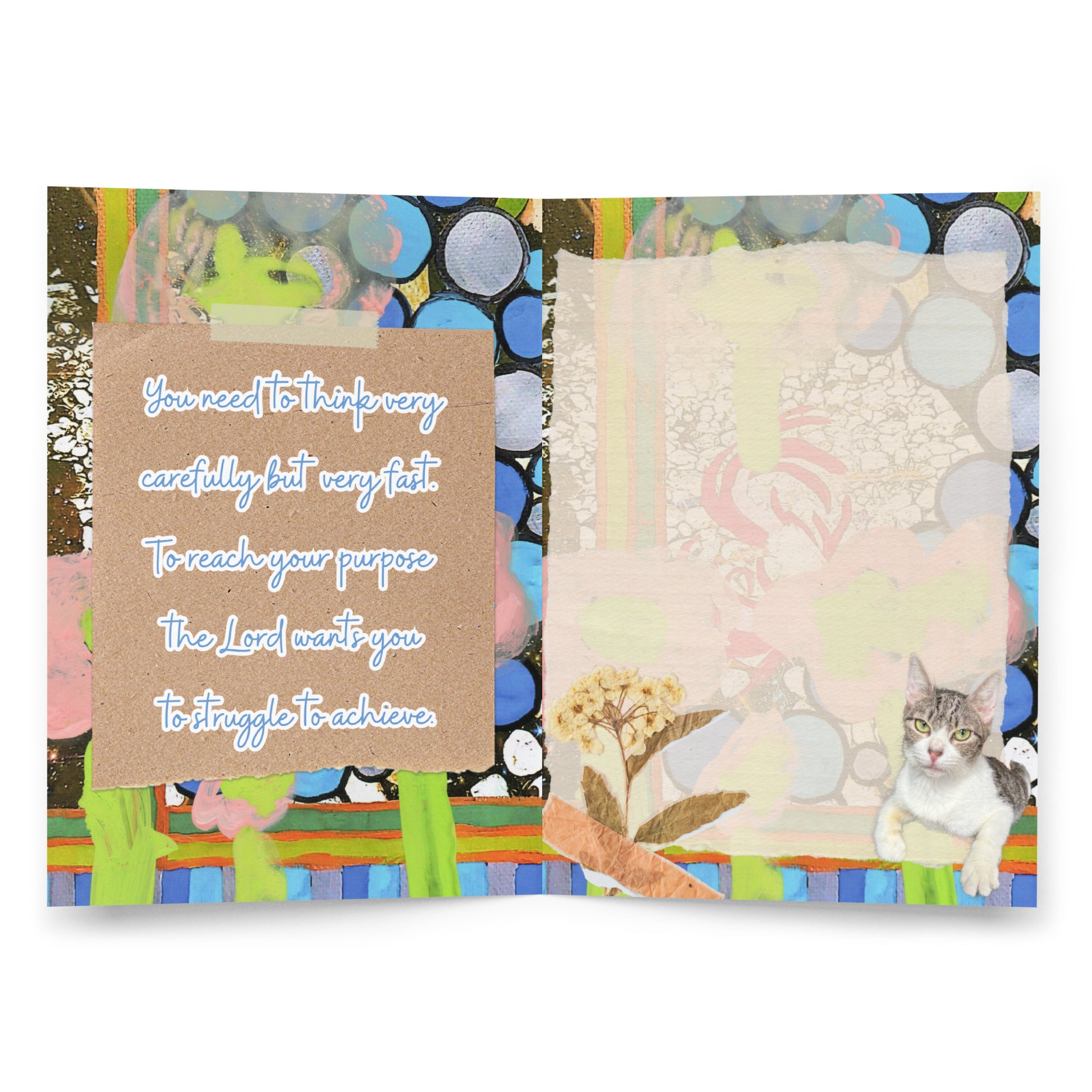 Encouragement Greeting Card Design 2 POSTCARD The DEEP Store