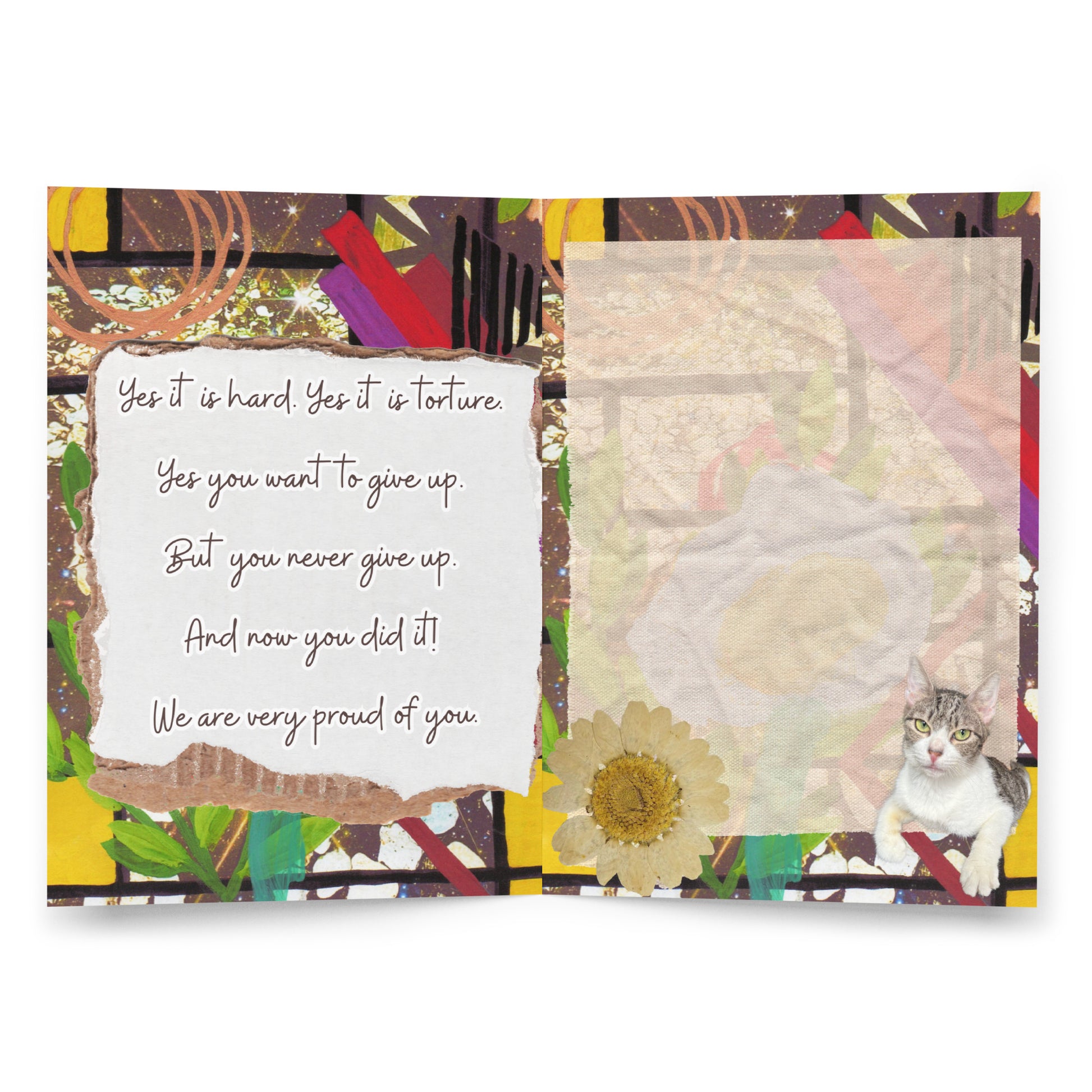 Encouragement Greeting Card Design 3 POSTCARD The DEEP Store