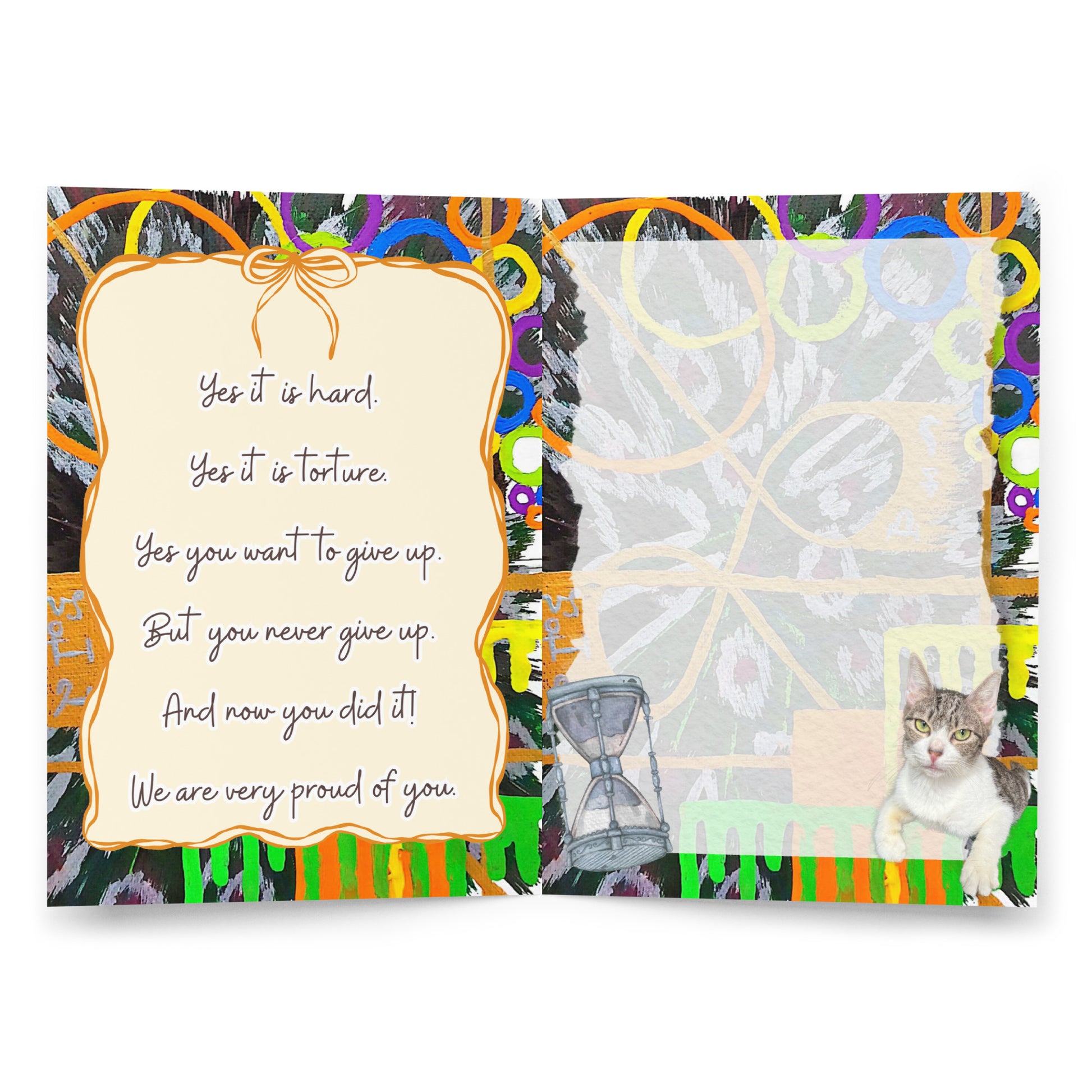 Encouragement Greeting Card Design 4 POSTCARD The DEEP Store