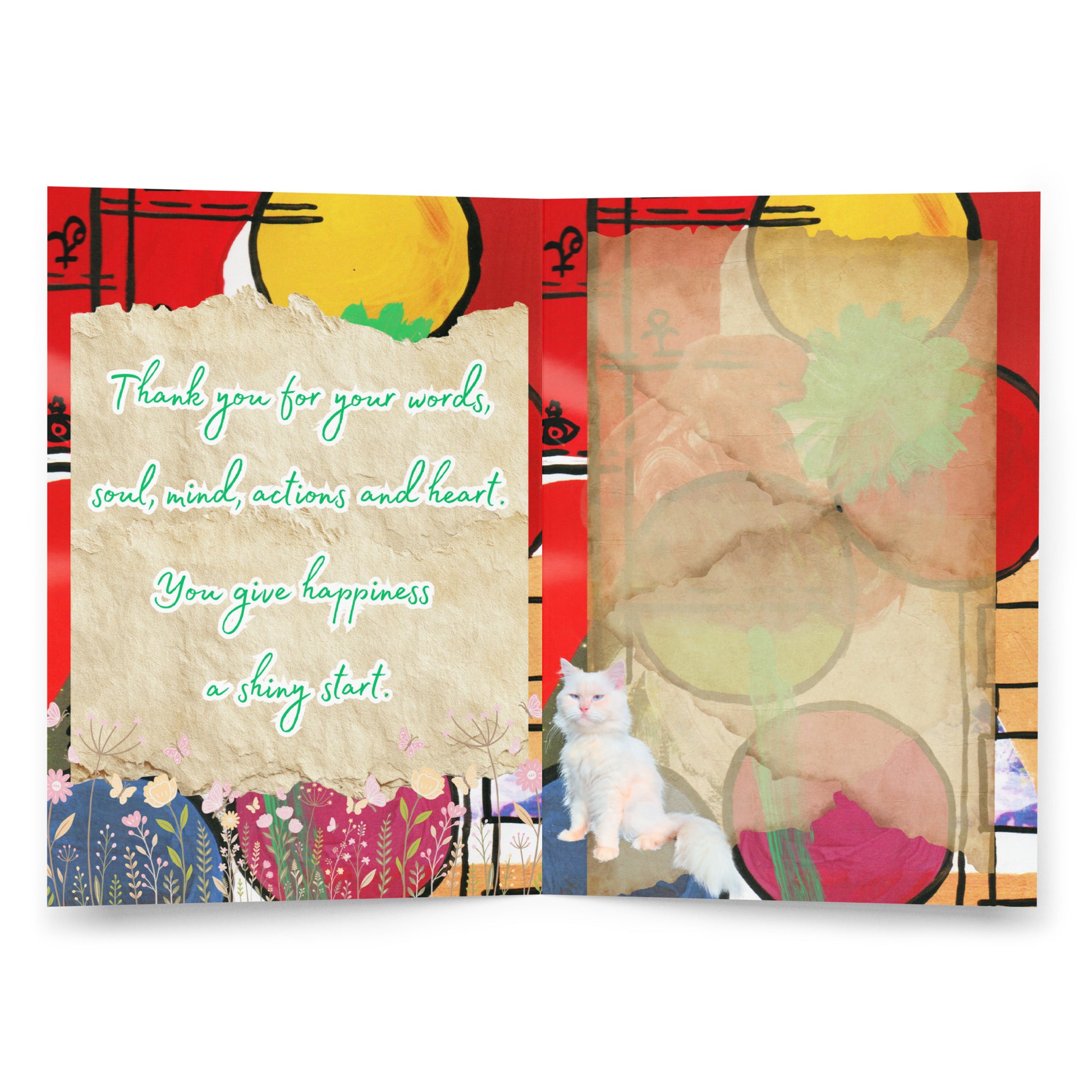 Thank You Greeting Card Design 2 POSTCARD The DEEP Store