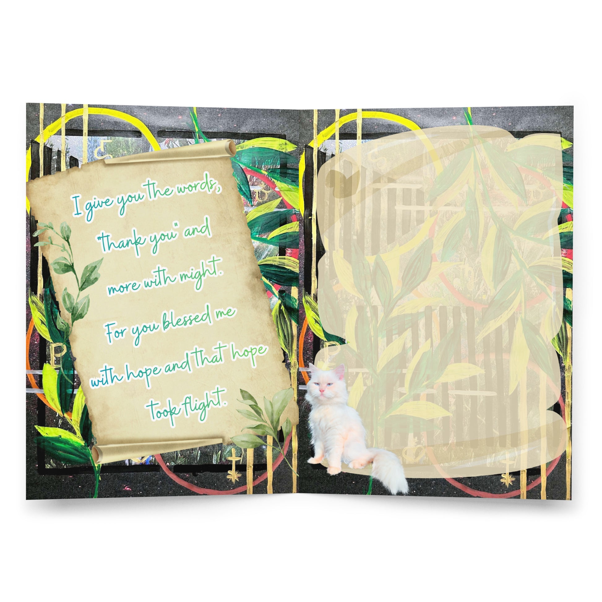 Thank You Greeting Card Design 4 POSTCARD The DEEP Store