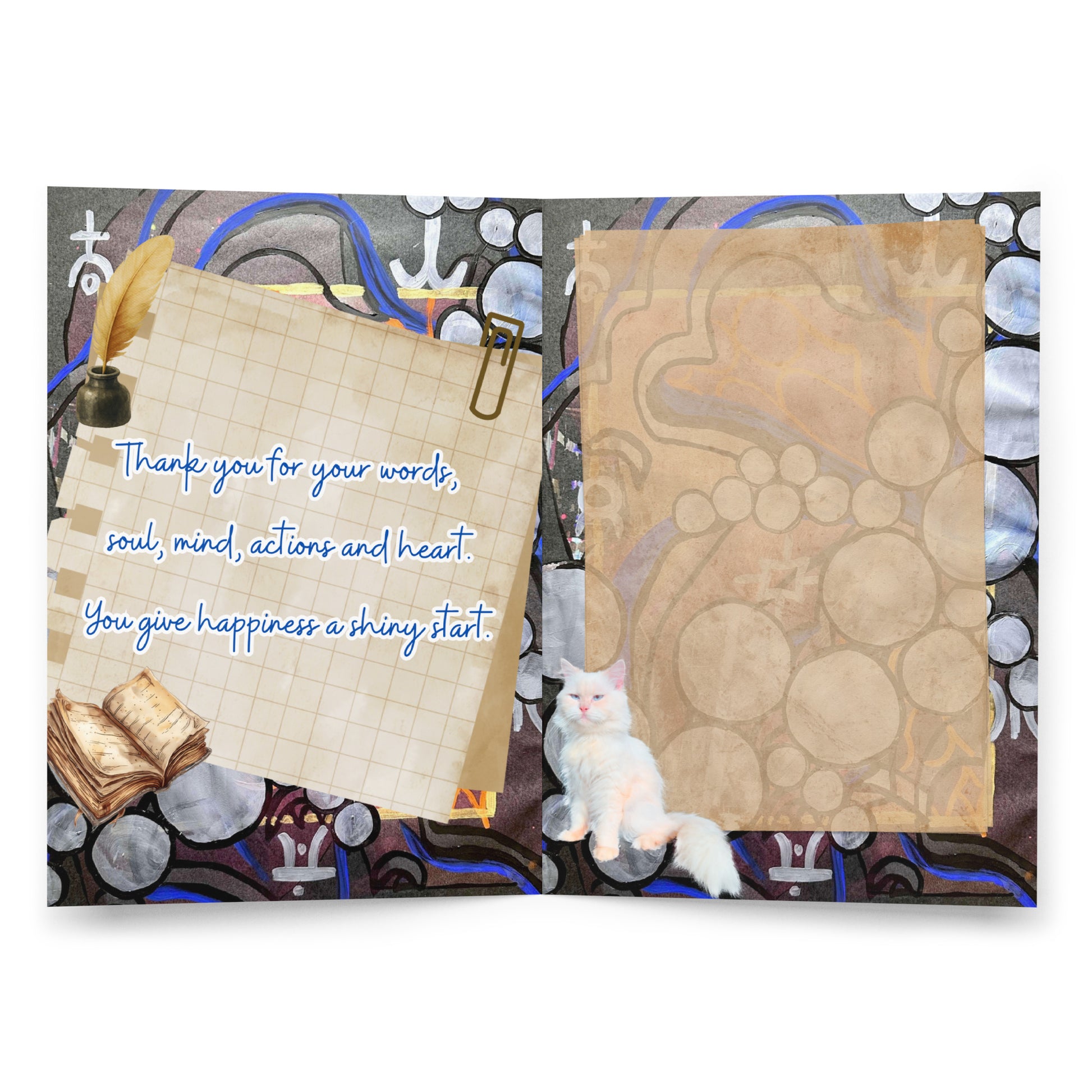 Thank You Greeting Card Design 5 POSTCARD The DEEP Store