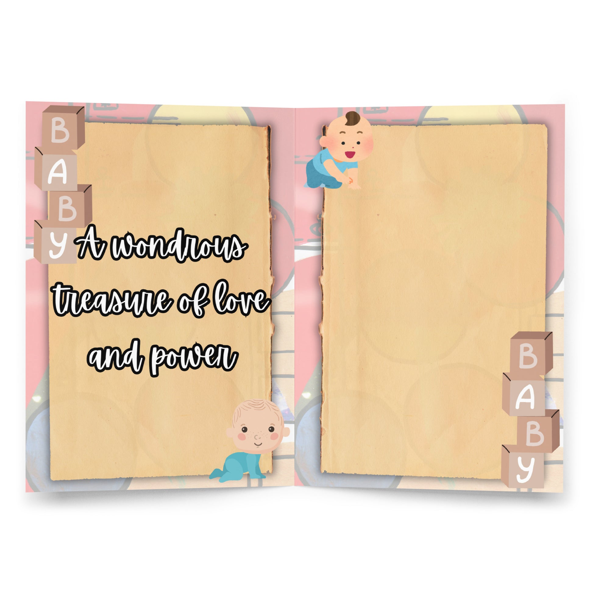 New Baby Greeting Card Design 2 POSTCARD The DEEP Store