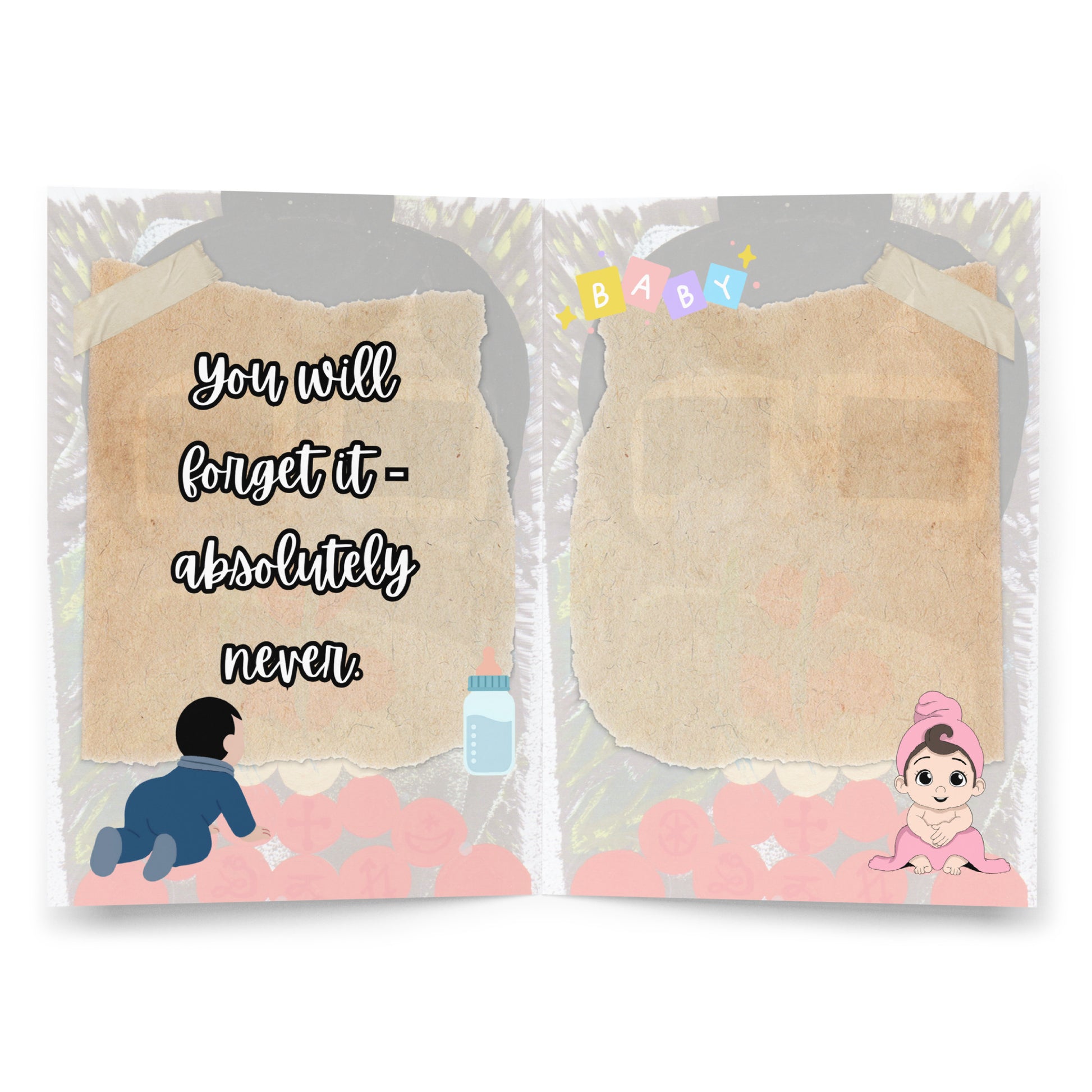 New Baby Greeting Card Design 3 POSTCARD The DEEP Store