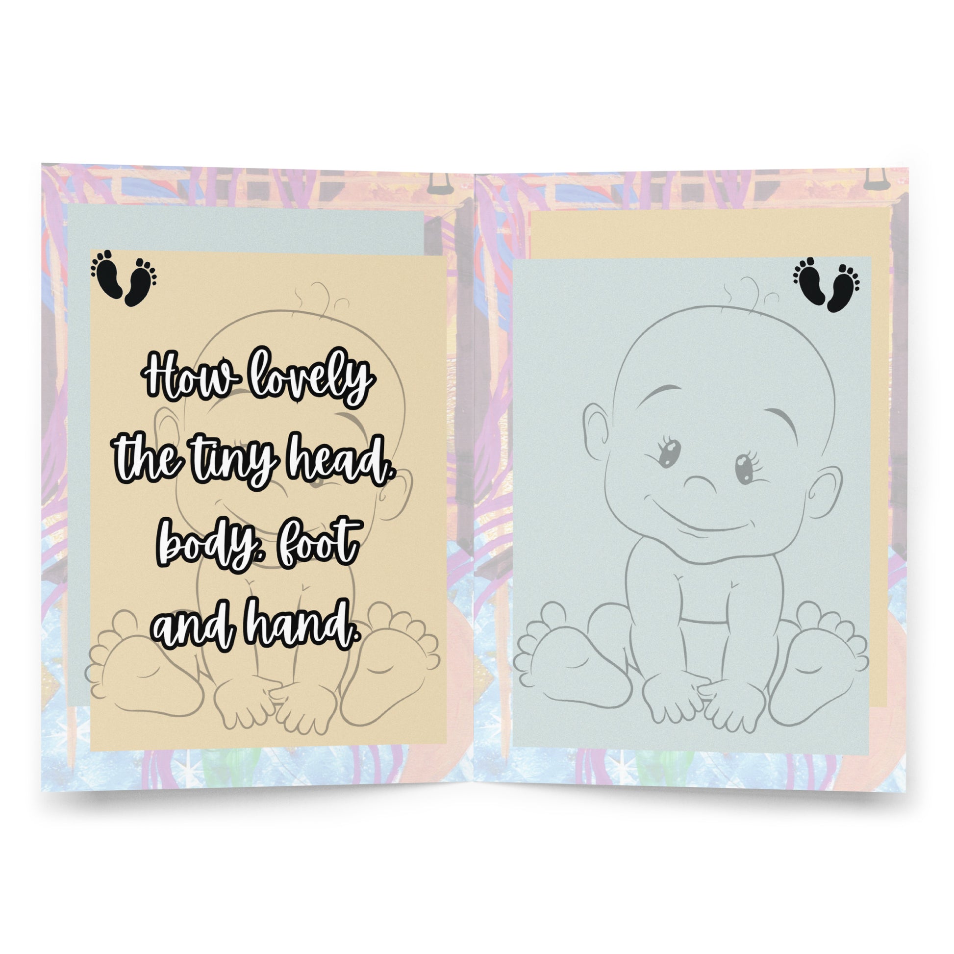 New Baby Greeting Card Design 4 POSTCARD The DEEP Store