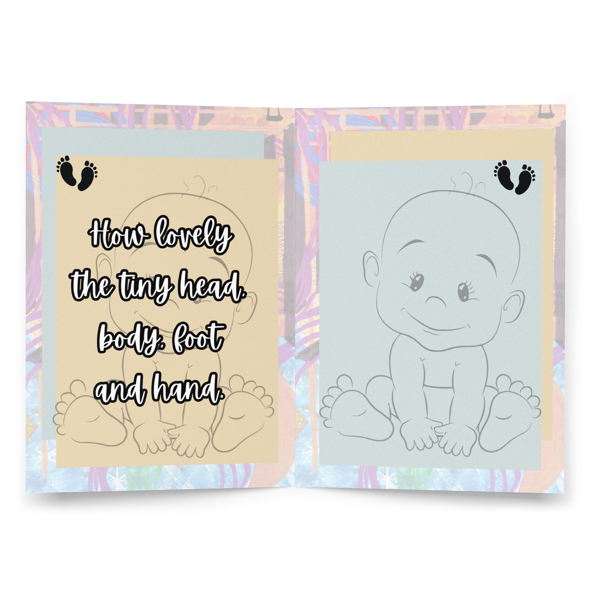 New Baby Greeting Card Design 4 POSTCARD The DEEP Store