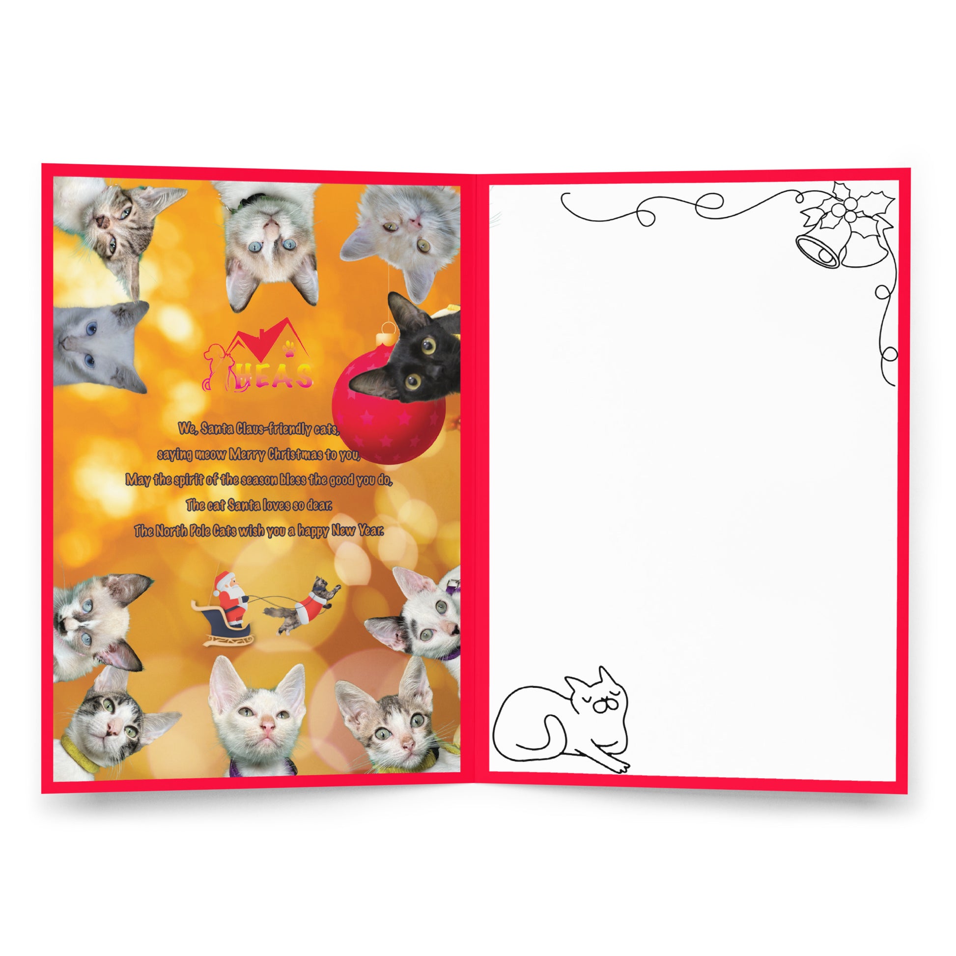 Christmas Greeting Card Design 6 POSTCARD The DEEP Store