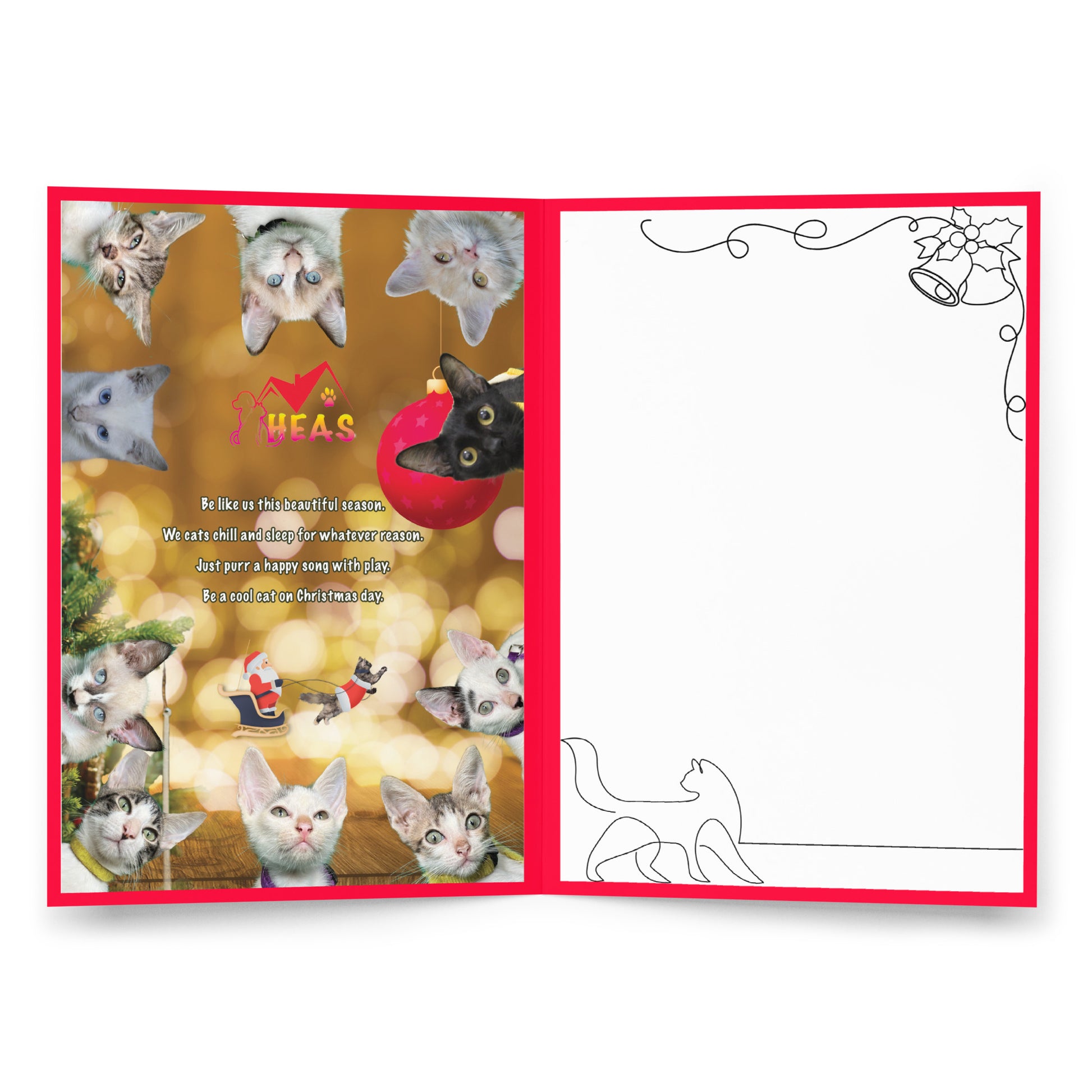 Christmas Greeting Card Design 8 POSTCARD The DEEP Store