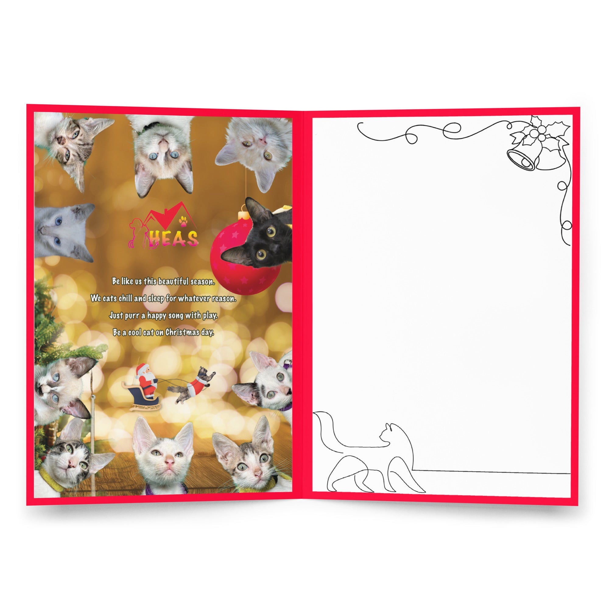 Christmas Greeting Card Design 8 POSTCARD The DEEP Store