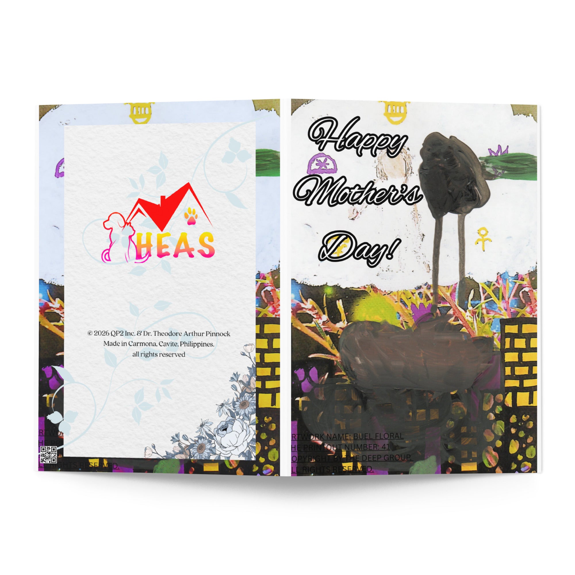 Mother's Day Card Design 12 POSTCARD The DEEP Store 5.83″×8.27″