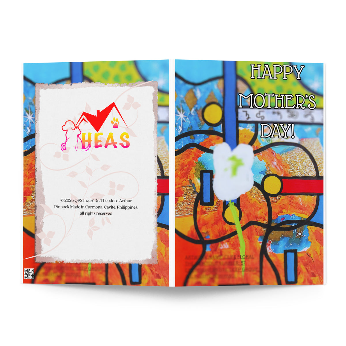 Mother's Day Card Cat Design 15 POSTCARD The DEEP Store 5.83″×8.27″