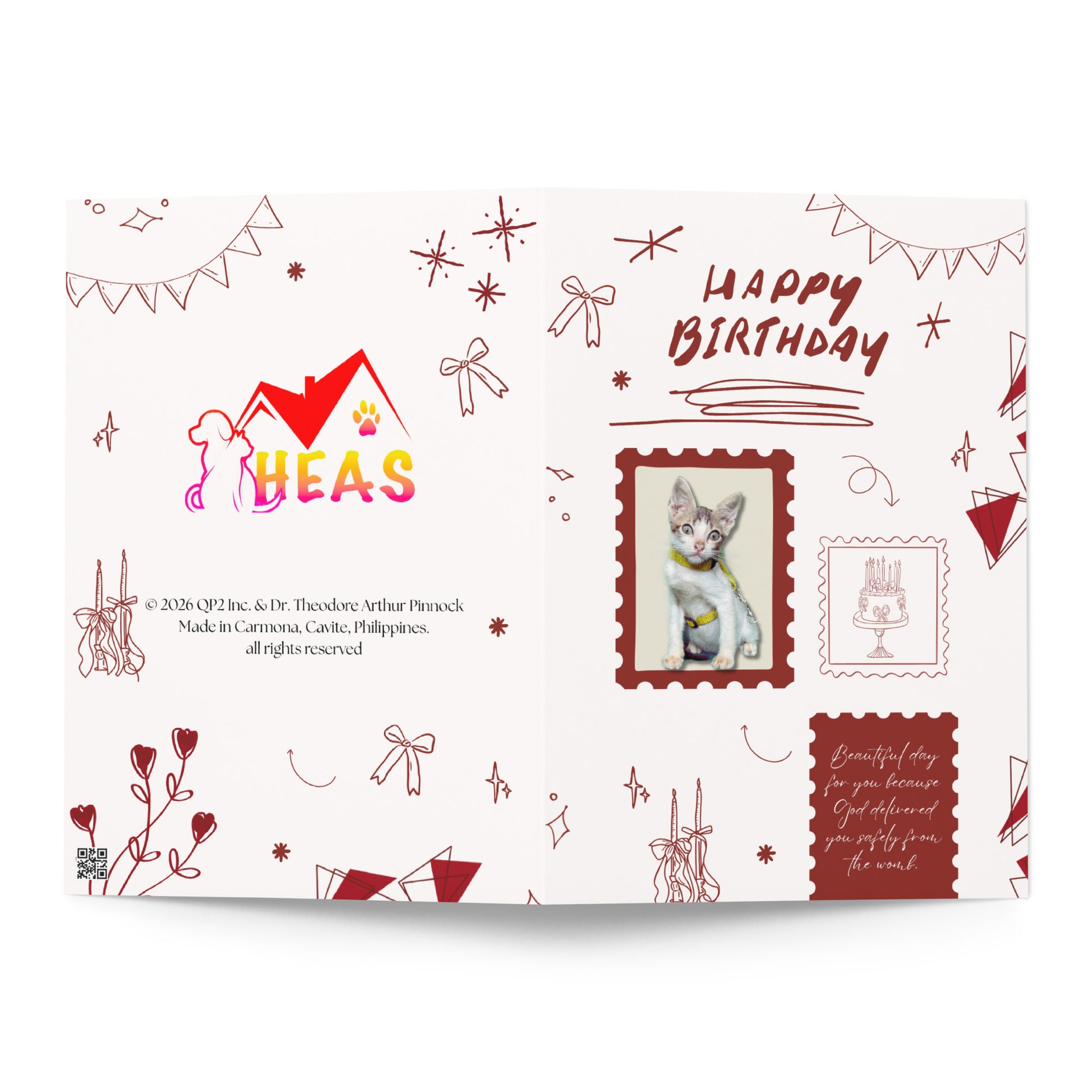 Birthday Greeting Card Design 10 POSTCARD The DEEP Store 5.83″×8.27″