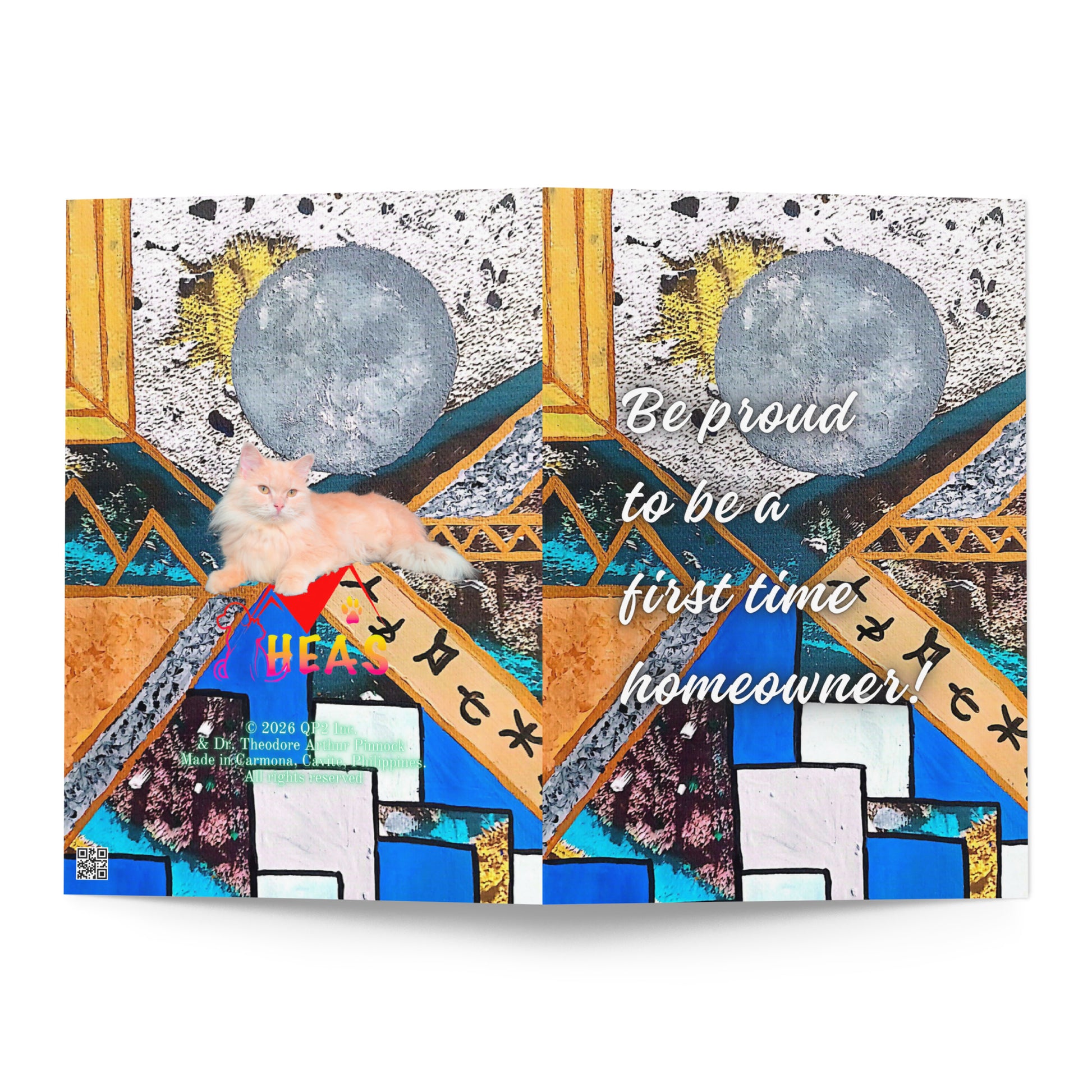 New Home Greeting Card Design 2 POSTCARD The DEEP Store