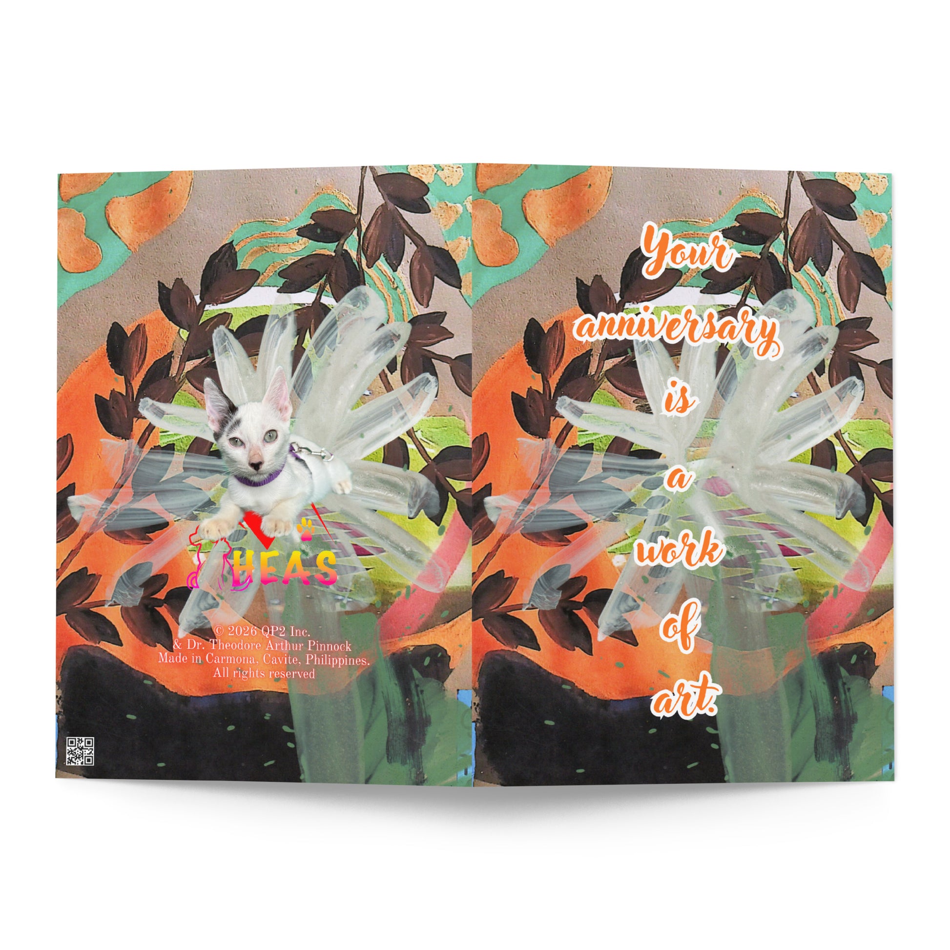 Anniversary Greeting Card Design 4 POSTCARD The DEEP Store