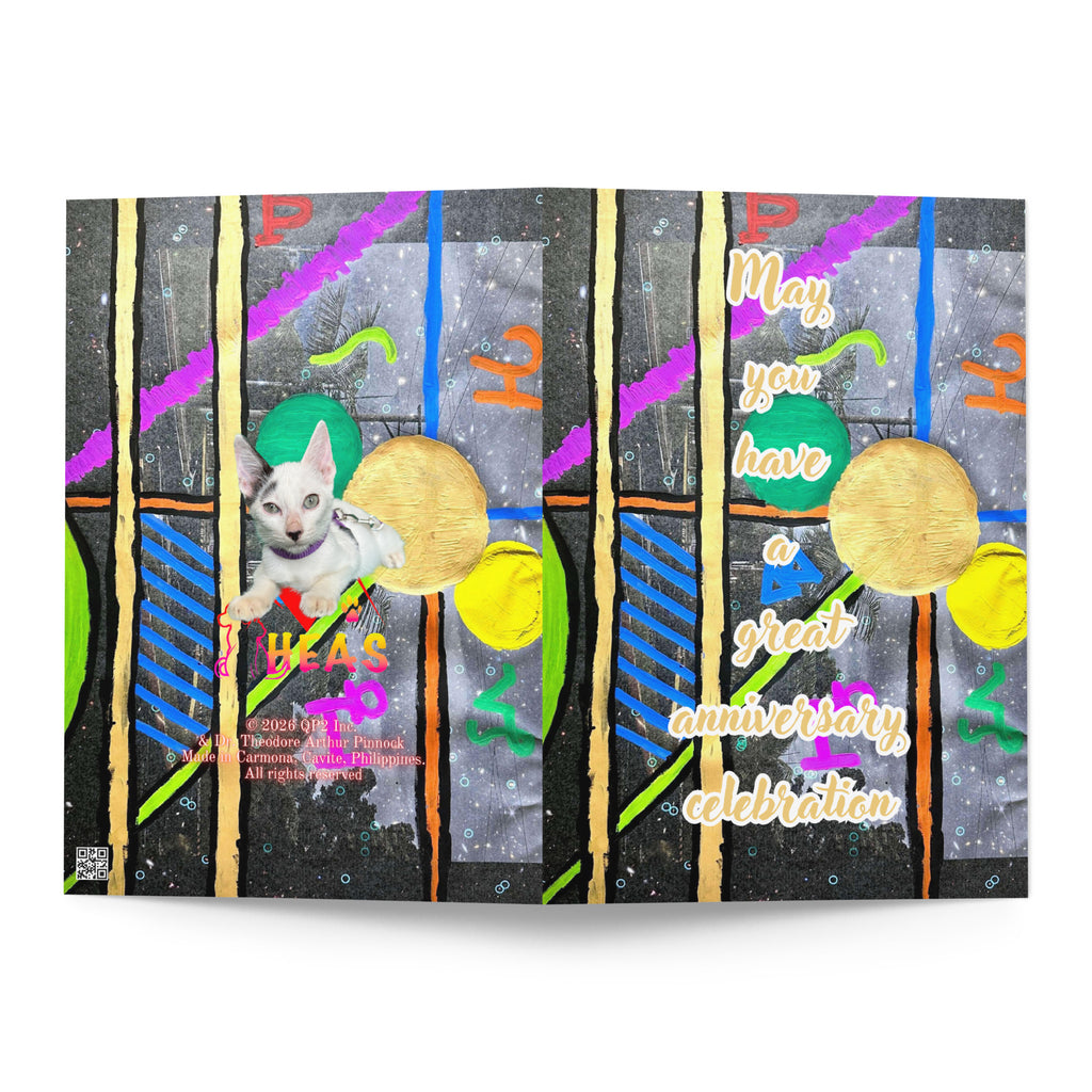 Anniversary Greeting Card Design 5 POSTCARD The DEEP Store