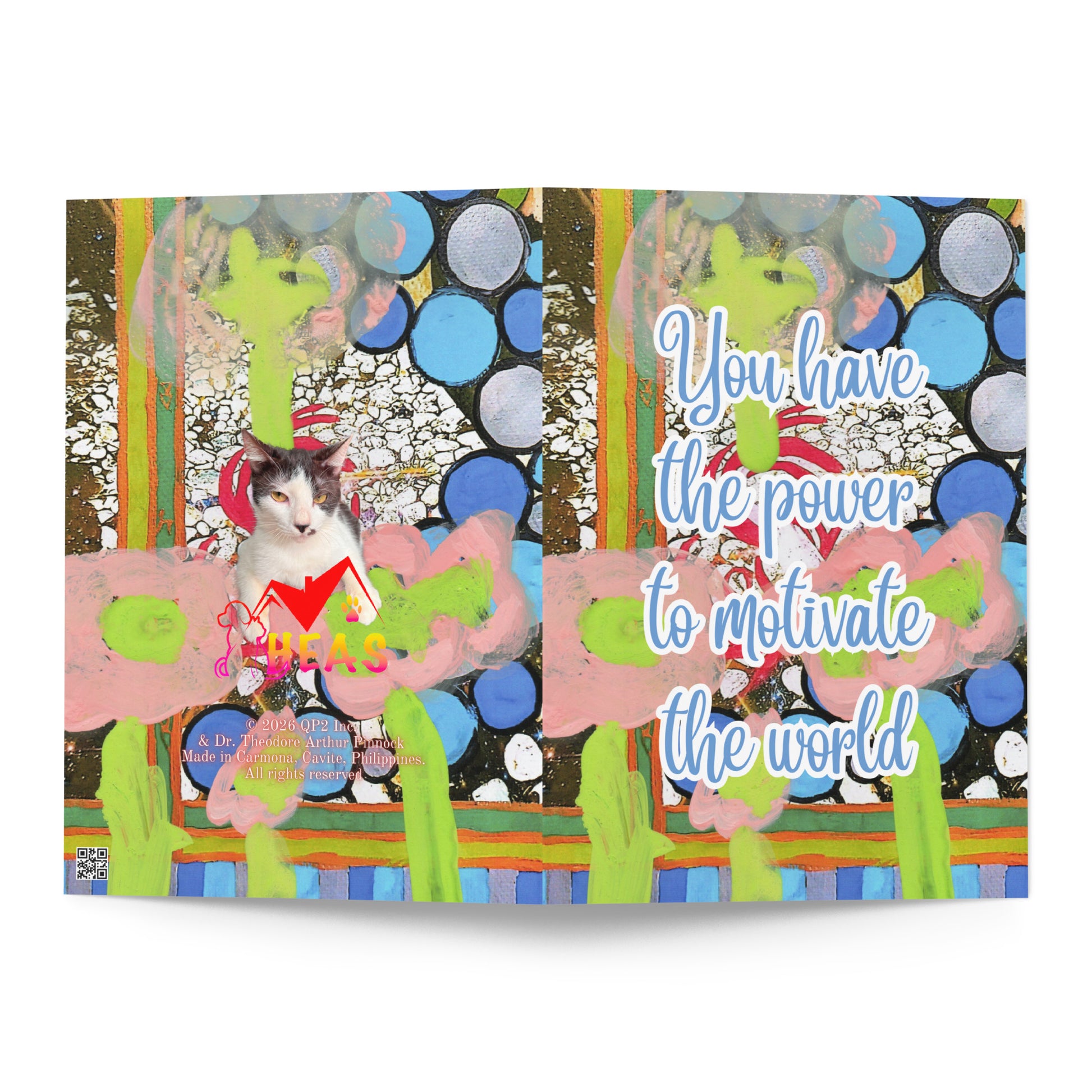Encouragement Greeting Card Design 2 POSTCARD The DEEP Store