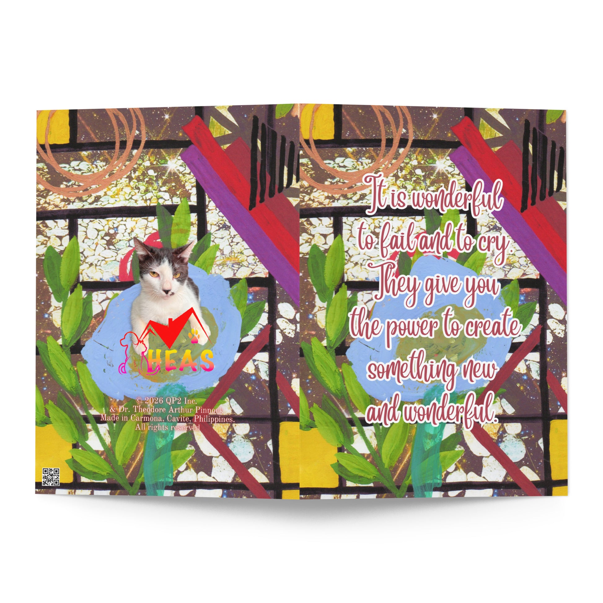 Encouragement Greeting Card Design 3 POSTCARD The DEEP Store