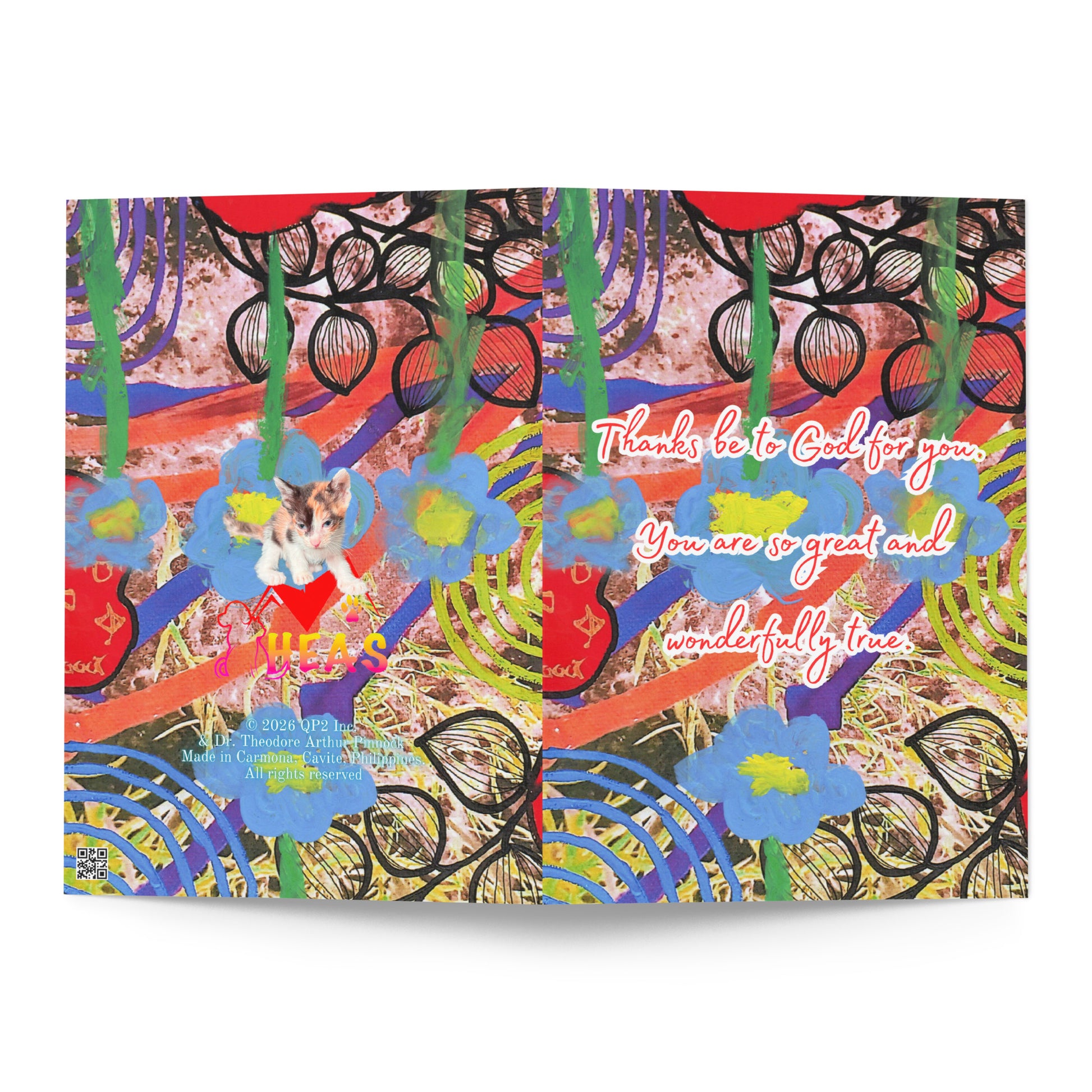 Thank You Greeting Card Design 1 POSTCARD The DEEP Store