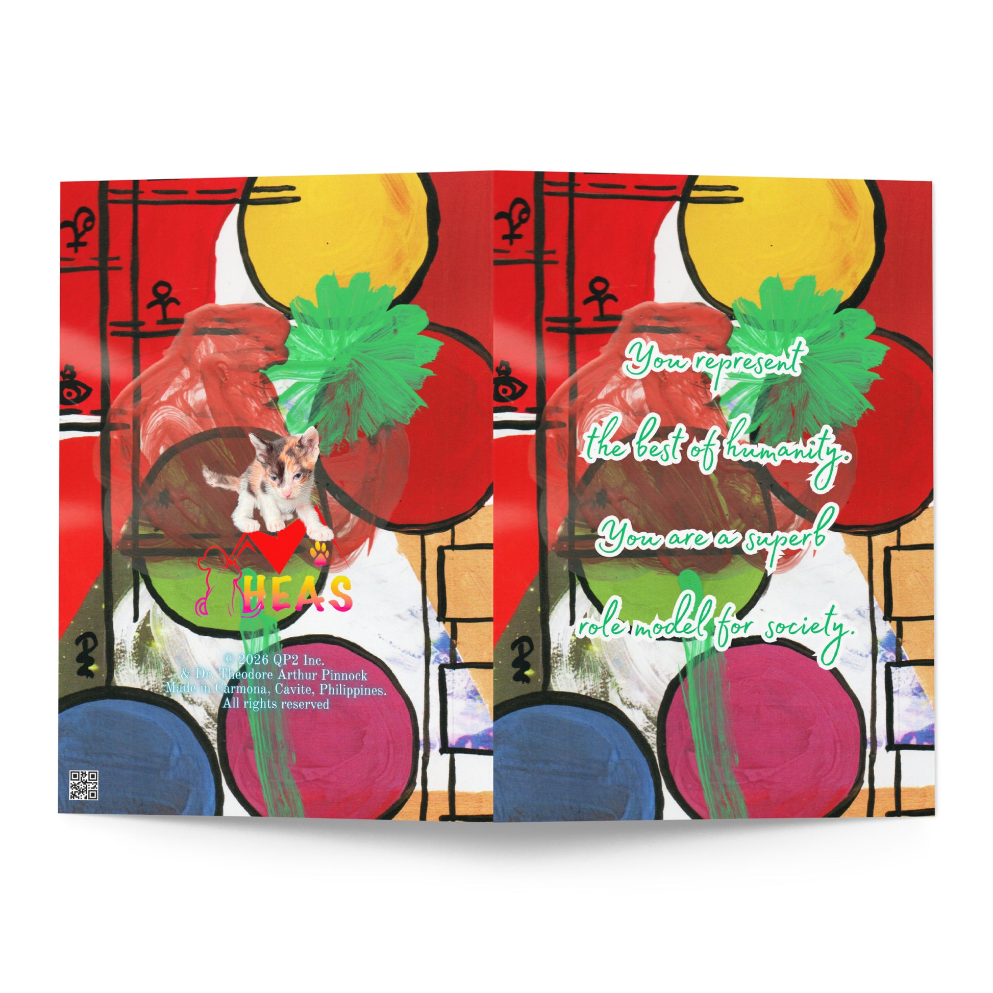 Thank You Greeting Card Design 2 POSTCARD The DEEP Store