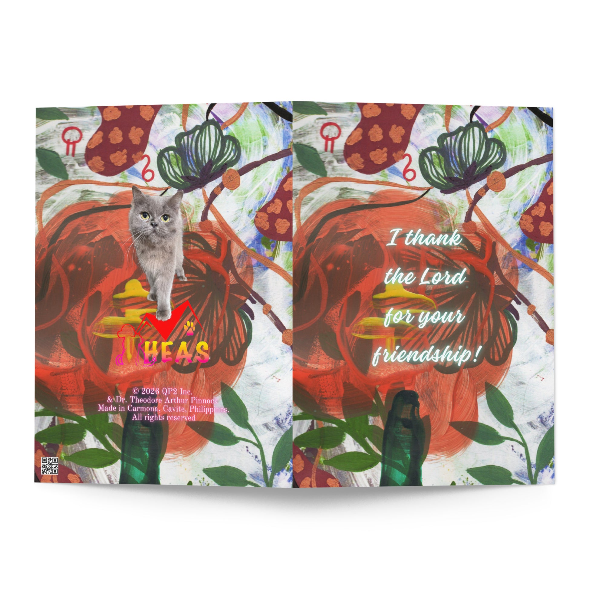 Friendship Greeting Card Design 1 POSTCARD The DEEP Store