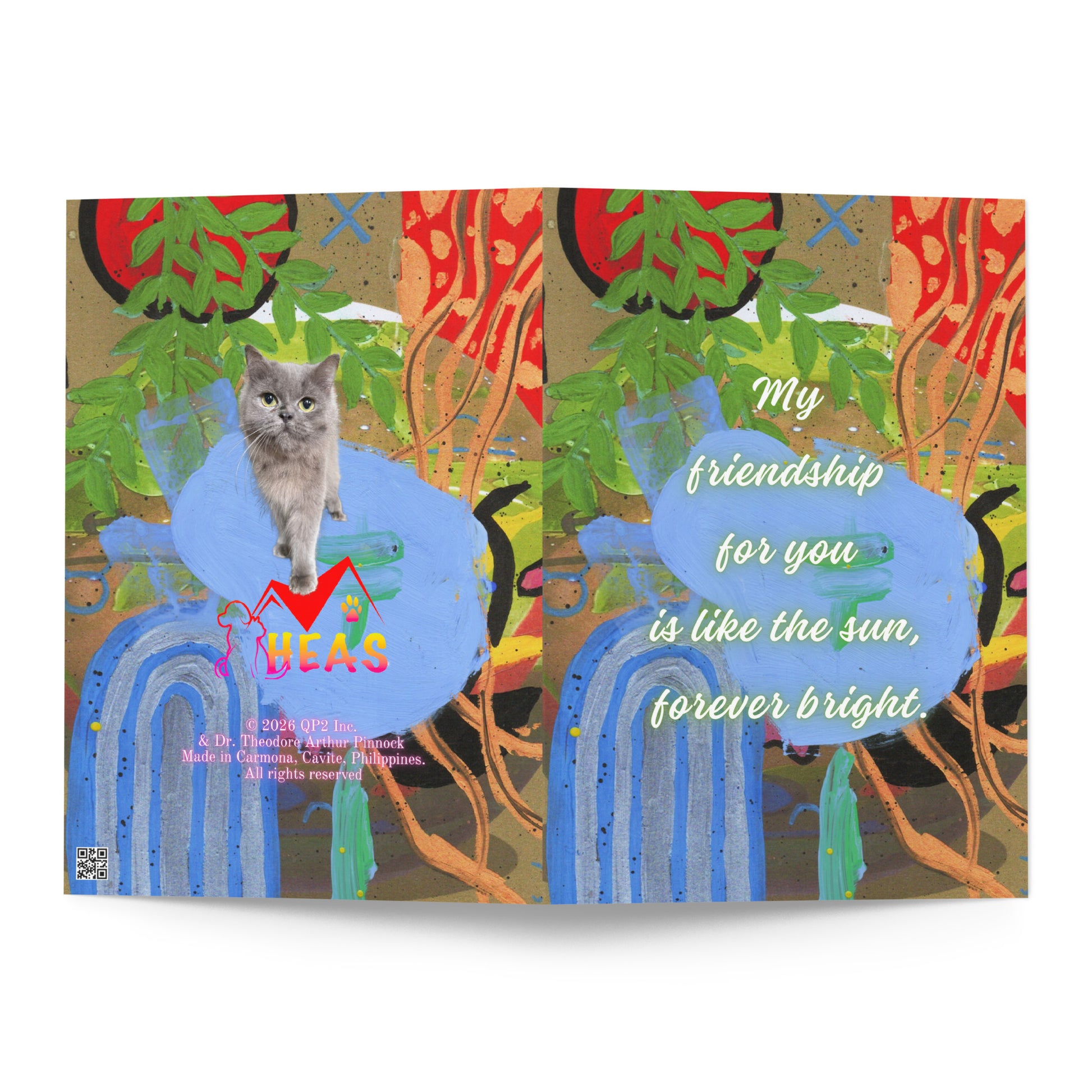Friendship Greeting Card Design 4 POSTCARD The DEEP Store