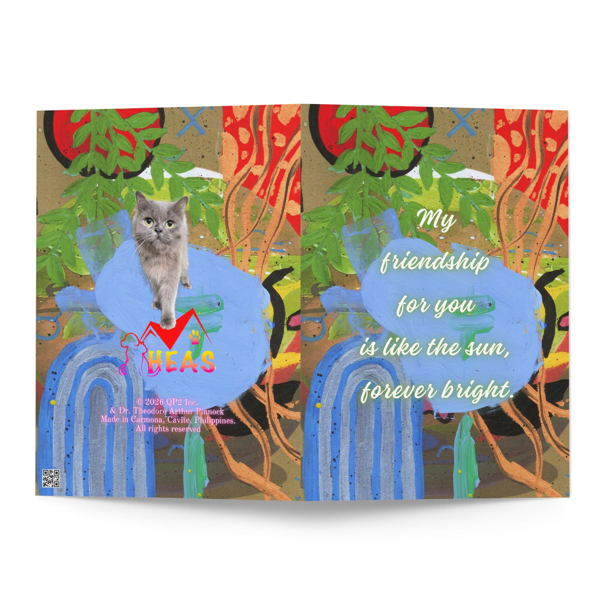 Friendship Greeting Card Design 4 POSTCARD The DEEP Store