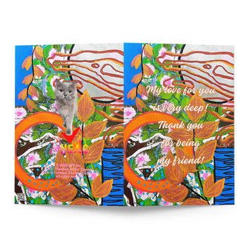 Friendship Greeting Card Design 8 POSTCARD The DEEP Store